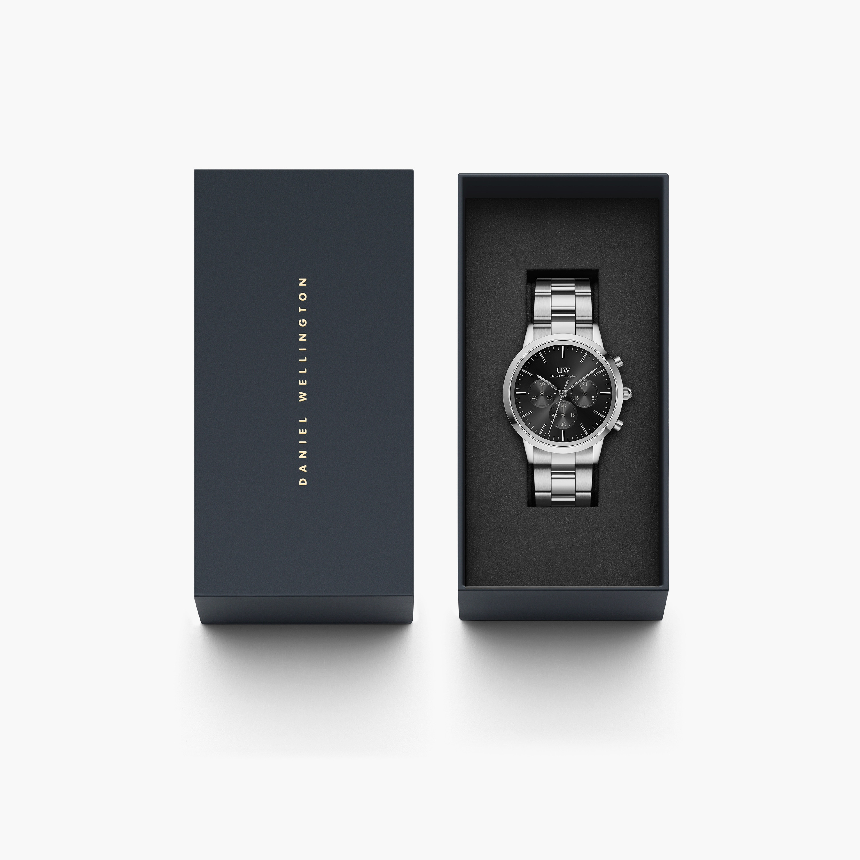 Daniel Wellington 42 MM Men's Silver Chronograph Stainless Steel Strap Watch - DW00100645-men-watchesandjewellery-watches-image-3