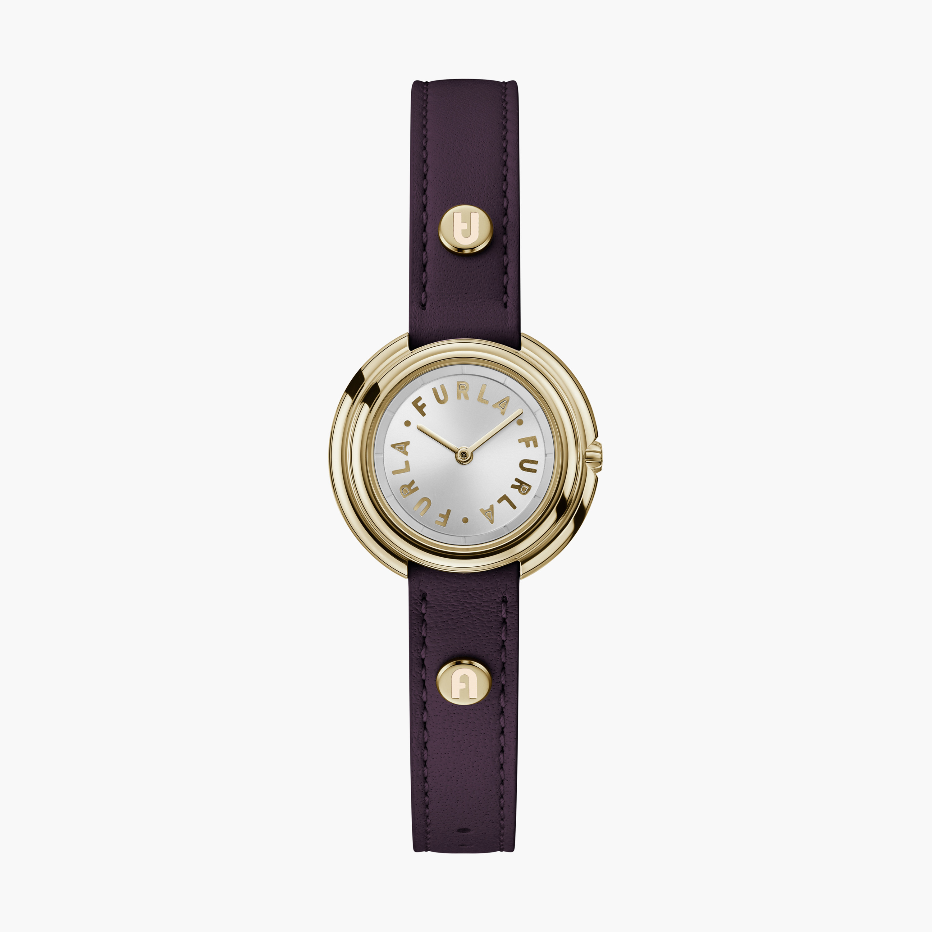 Furla Purple Analog Leather Strap Watch | WW00031006L2-women-watchesandjewellery-watches-image-1