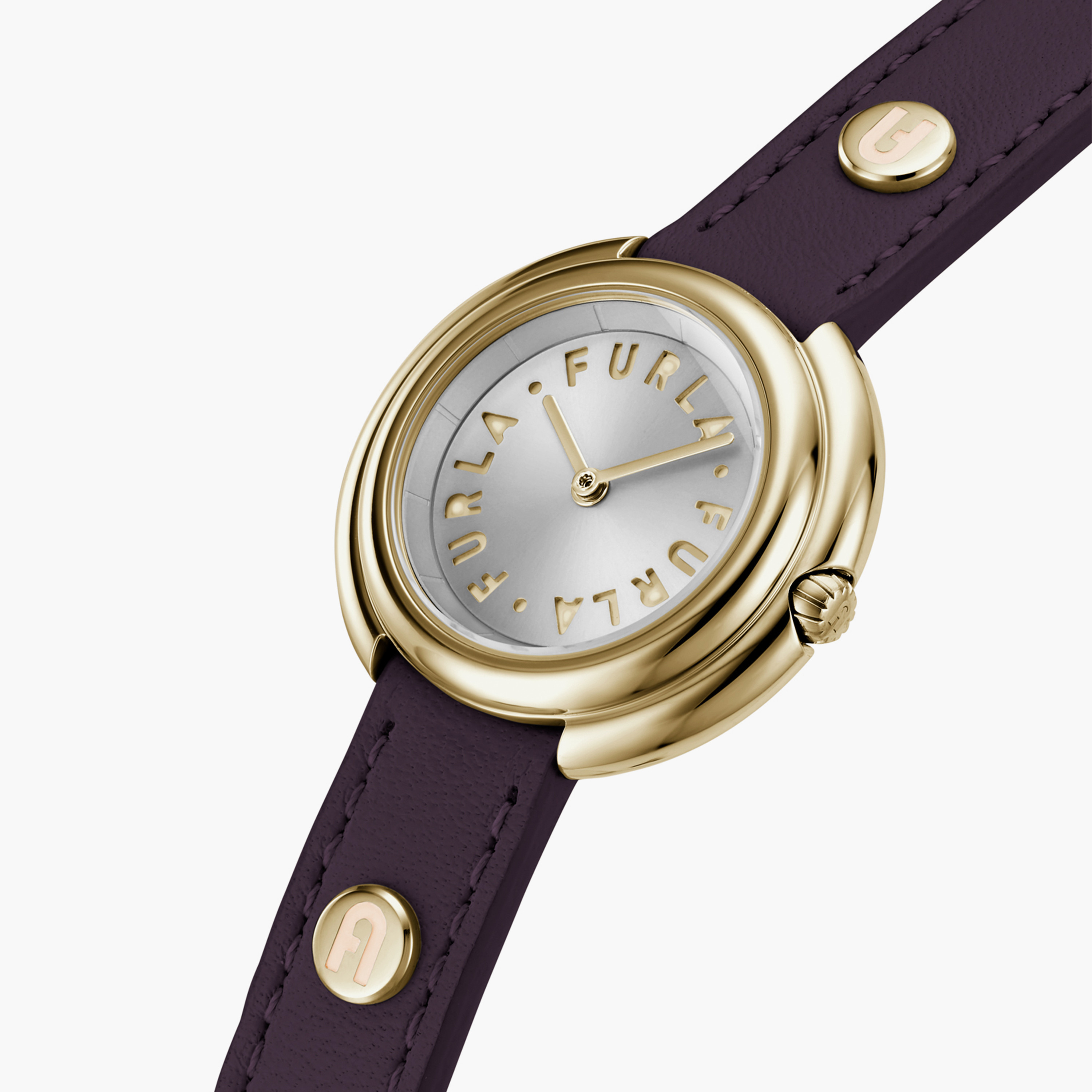 Furla Purple Analog Leather Strap Watch | WW00031006L2-women-watchesandjewellery-watches-image-4