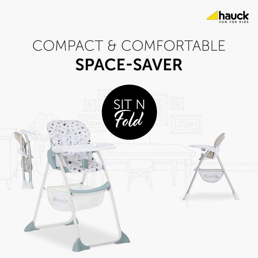Hauck Winnie-the-Pooh Print Sit and Fold High Chair-High Chairs and Boosters-image-1