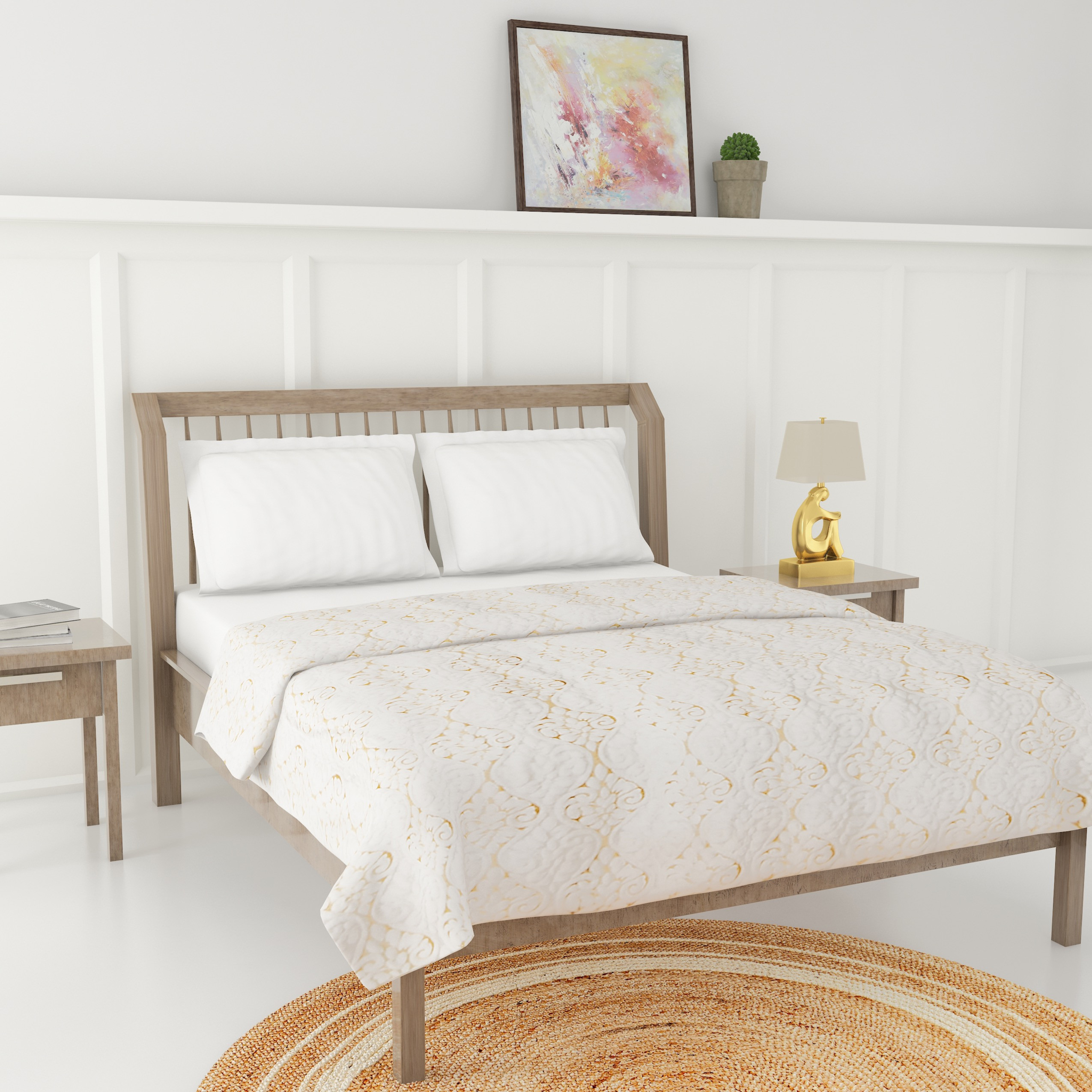 بطانية خفيفة فلانيل بارزة الملمس - 200x150 سم-household-cushionsandthrows-throwsandblankets-throws-image-2