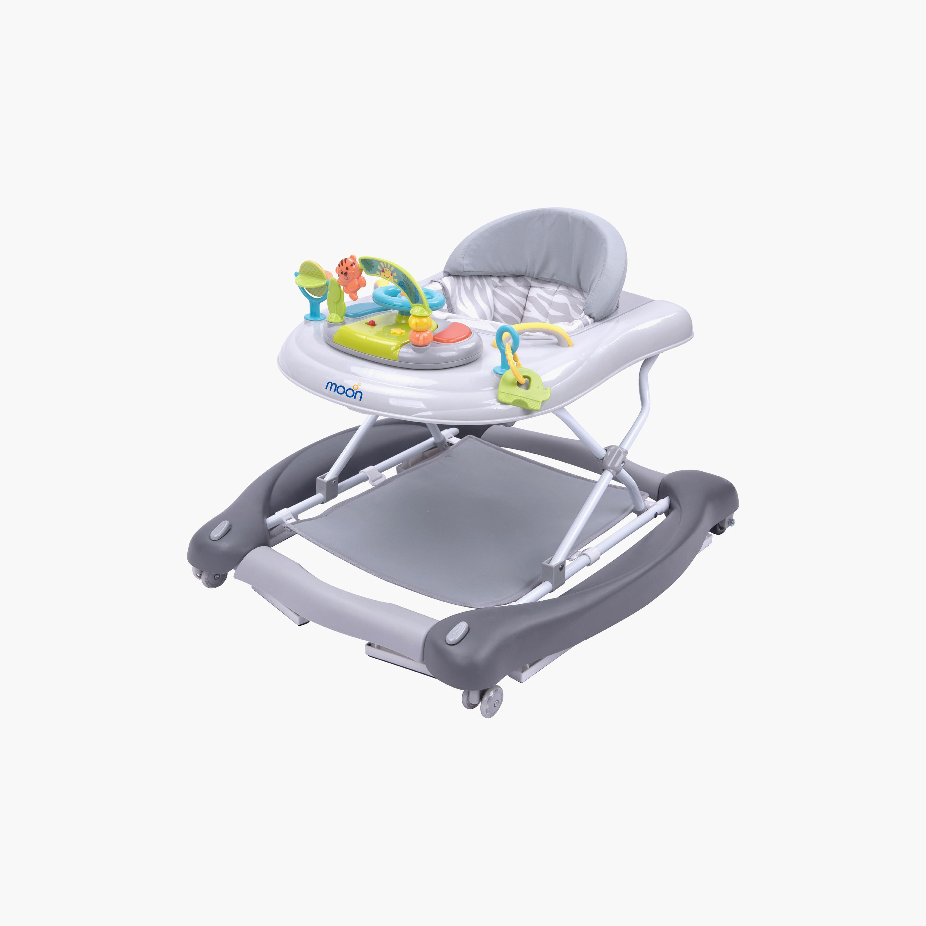 مشاية كروز 4 في 1 من مون - رمادي-baby-infantactivity-walkers-image-1