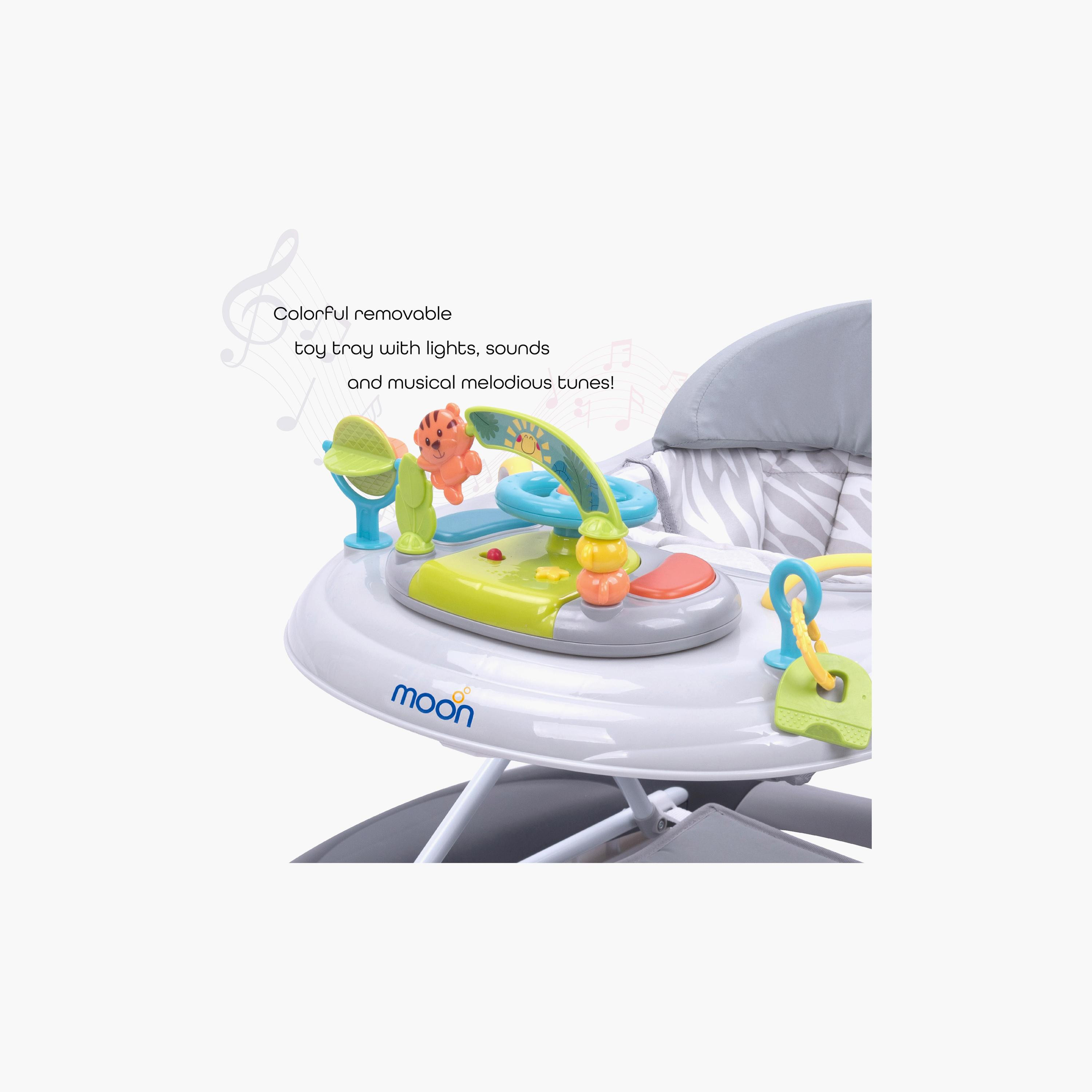 مشاية كروز 4 في 1 من مون - رمادي-baby-infantactivity-walkers-image-4