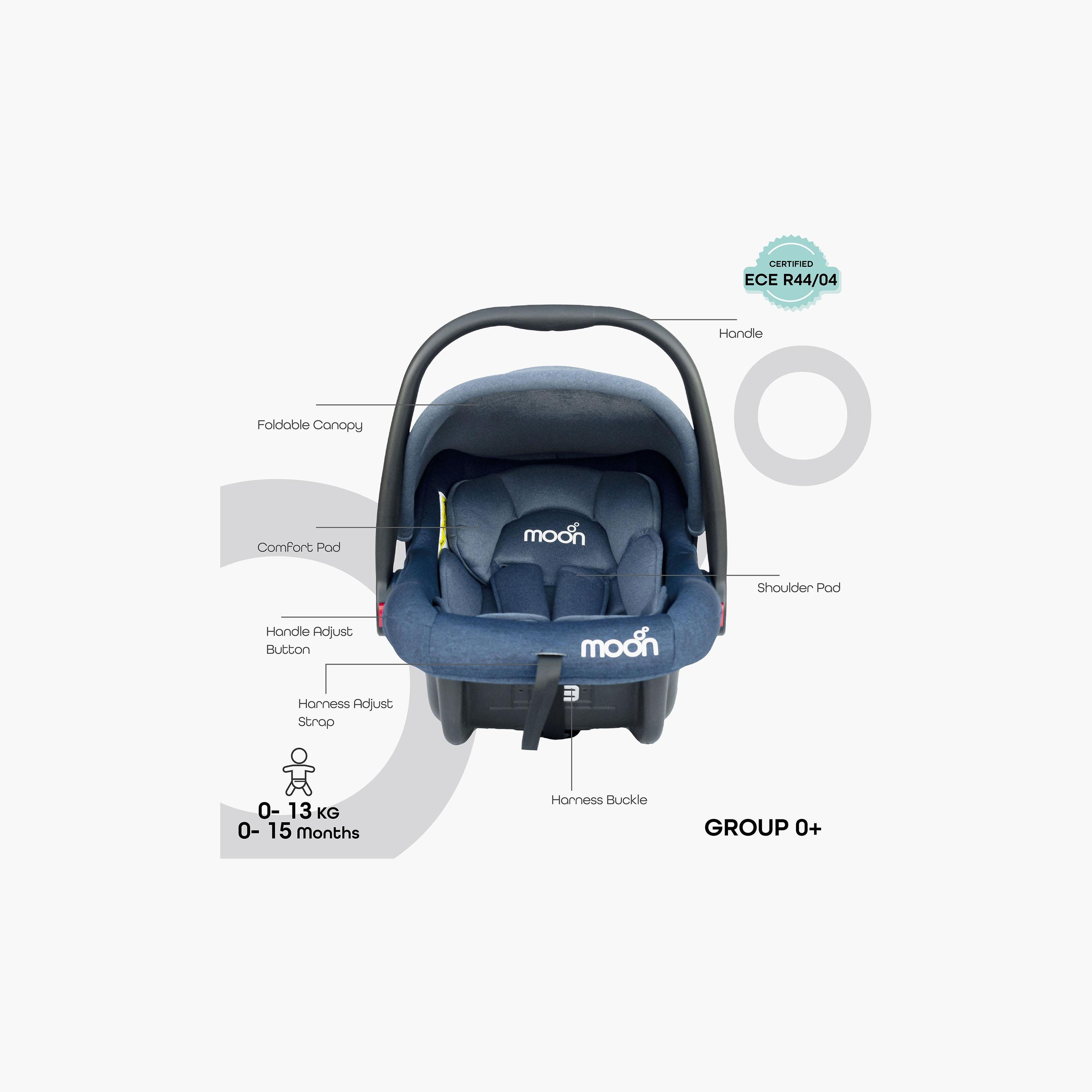 Moon Bibo Baby Carrier Car Seat Suitable, Blue-baby-gear-carseats-image-2