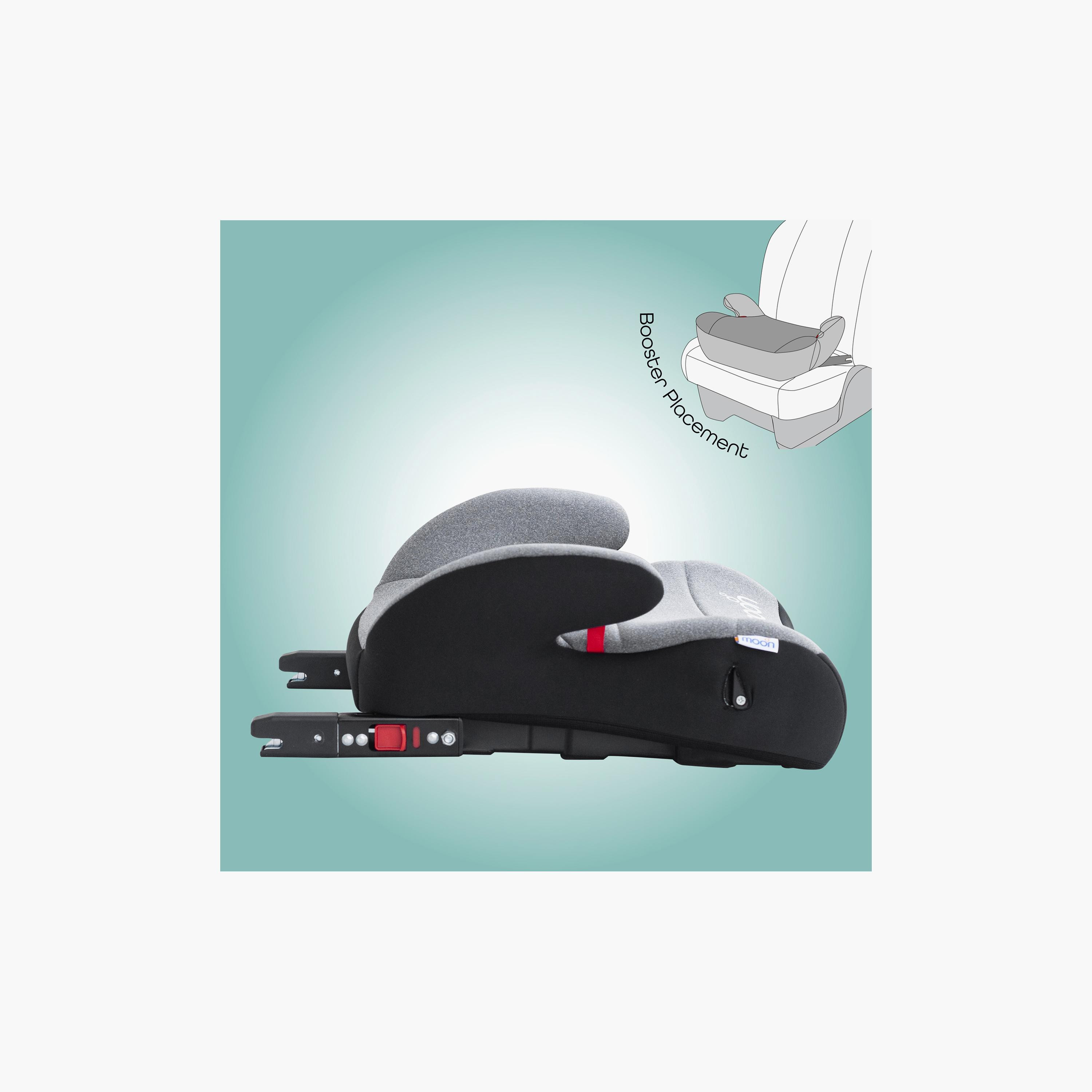Moon Kido Baby Booster Car Seat with Isofix - Grey-baby-gear-carseats-image-4