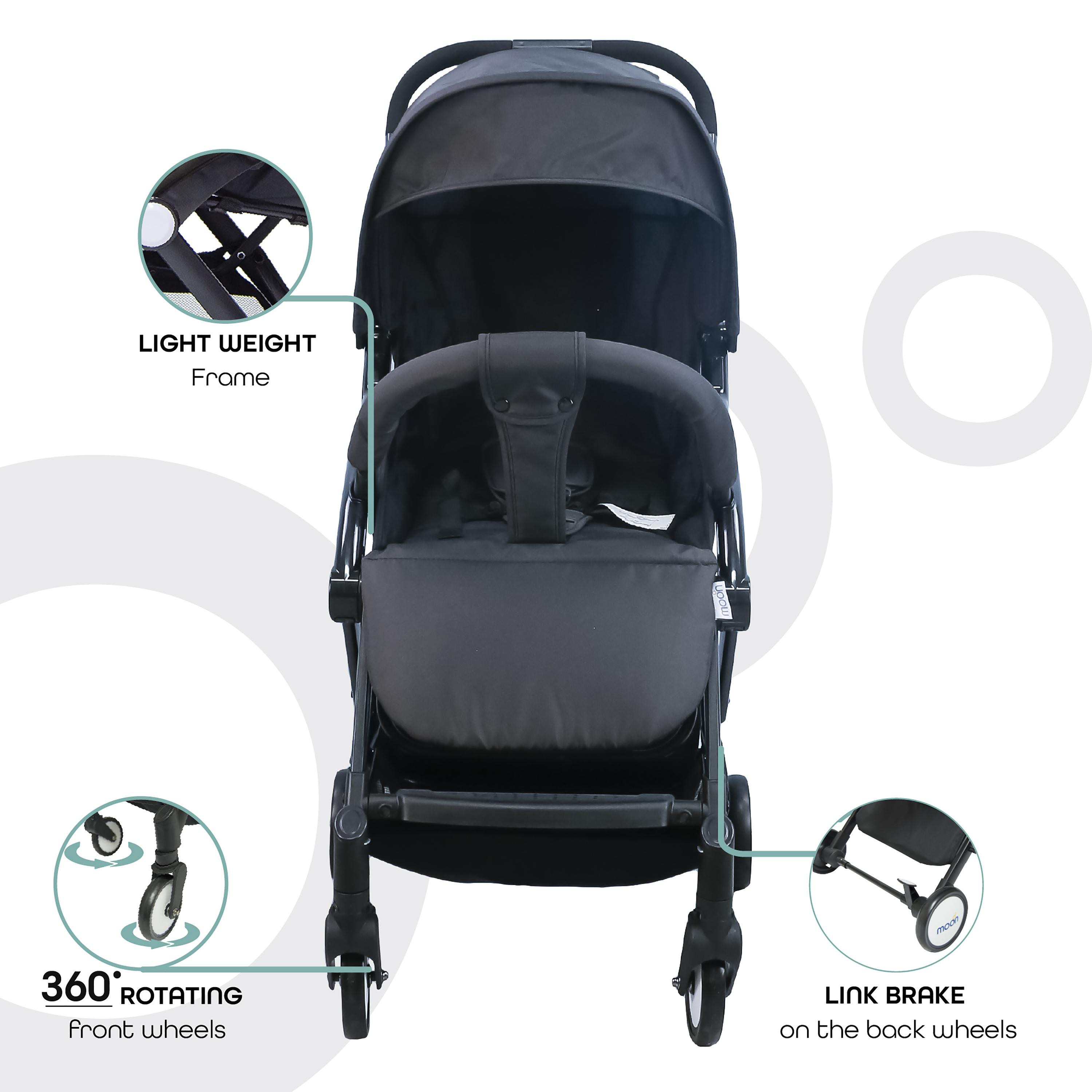 Moon Travel-Lite Stroller, Dark Grey-baby-gear-strollersandprams-strollers-image-3