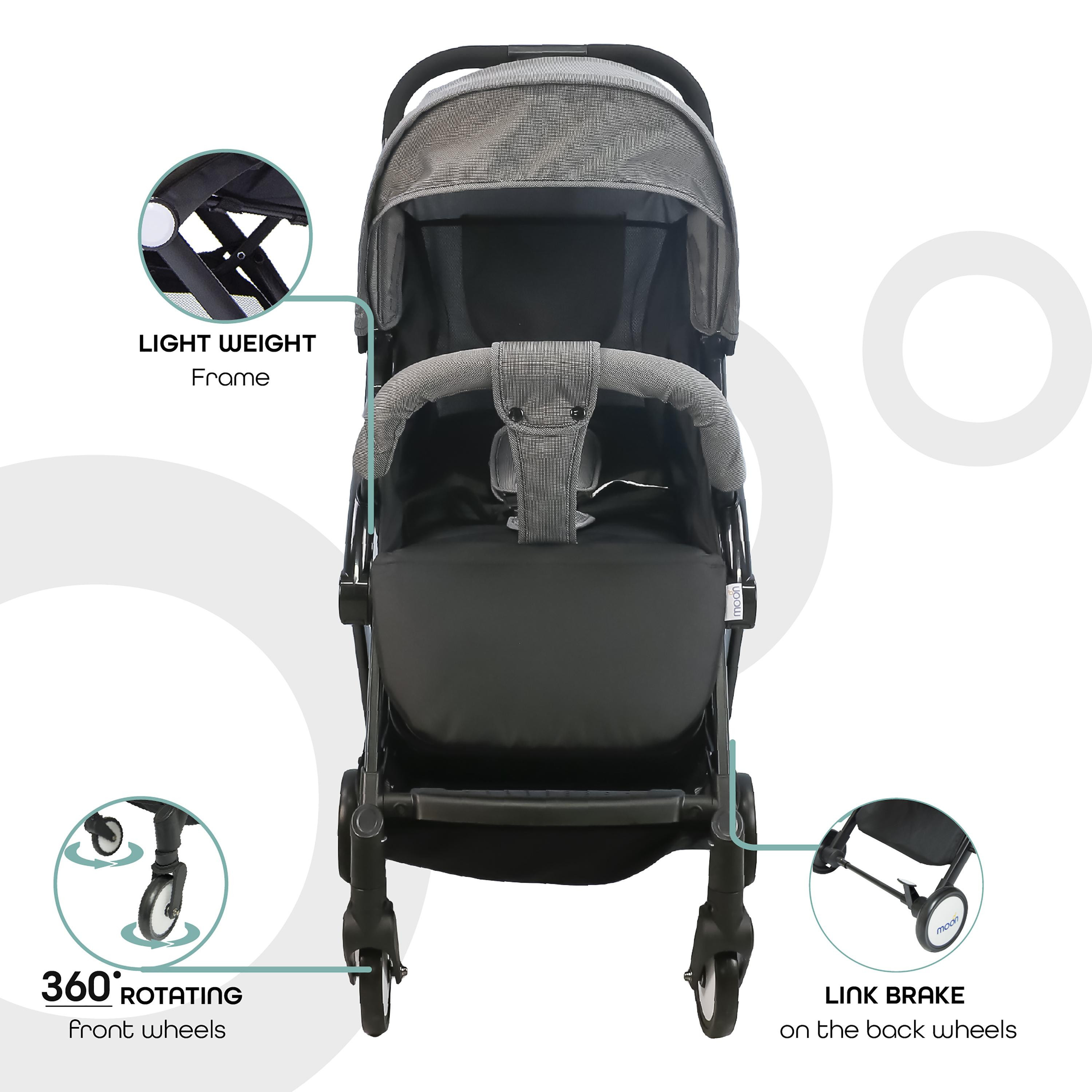 Moon Travel-Lite Stroller, Grey Dots-baby-gear-strollersandprams-strollers-image-3