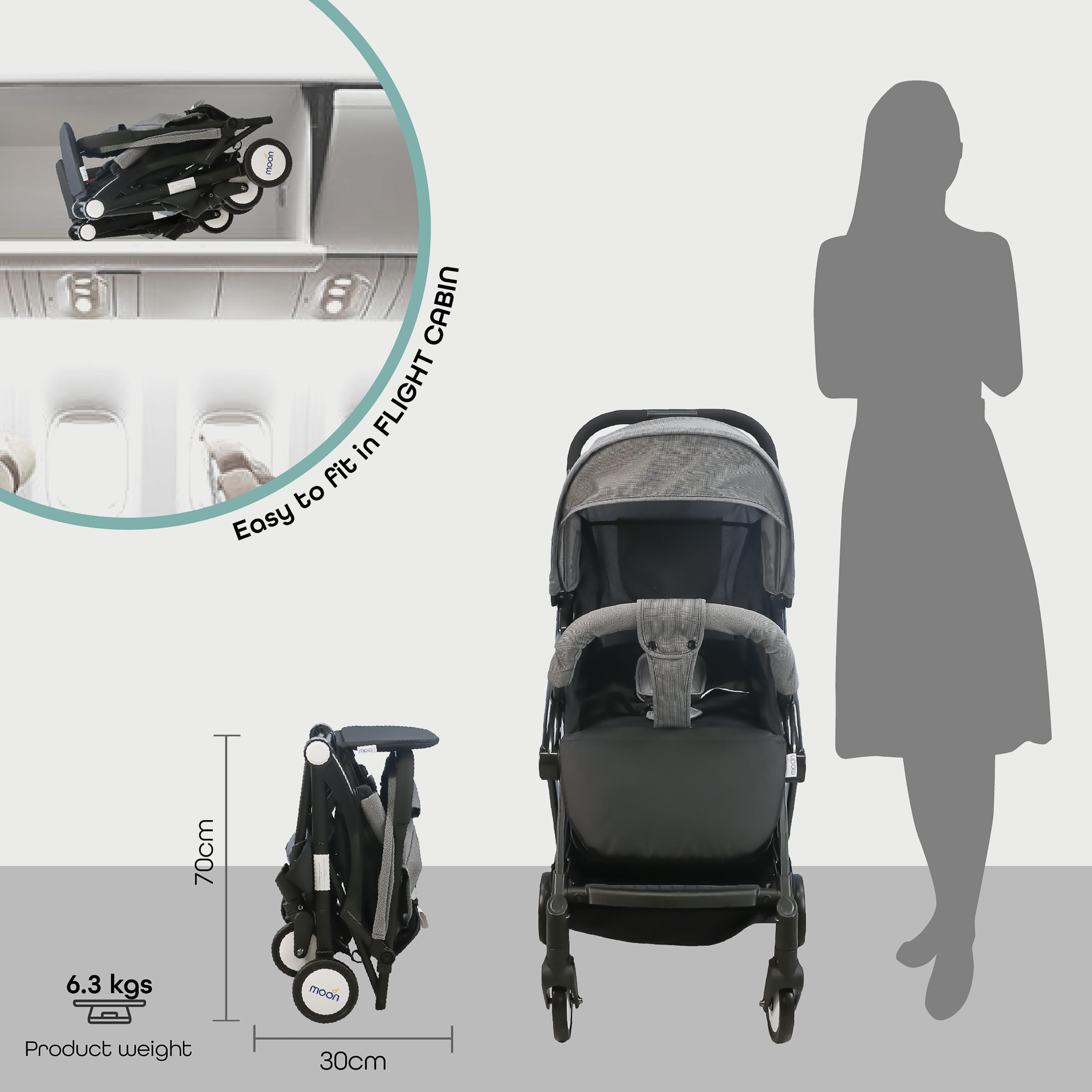 Moon Travel-Lite Stroller, Grey Dots-baby-gear-strollersandprams-strollers-image-5