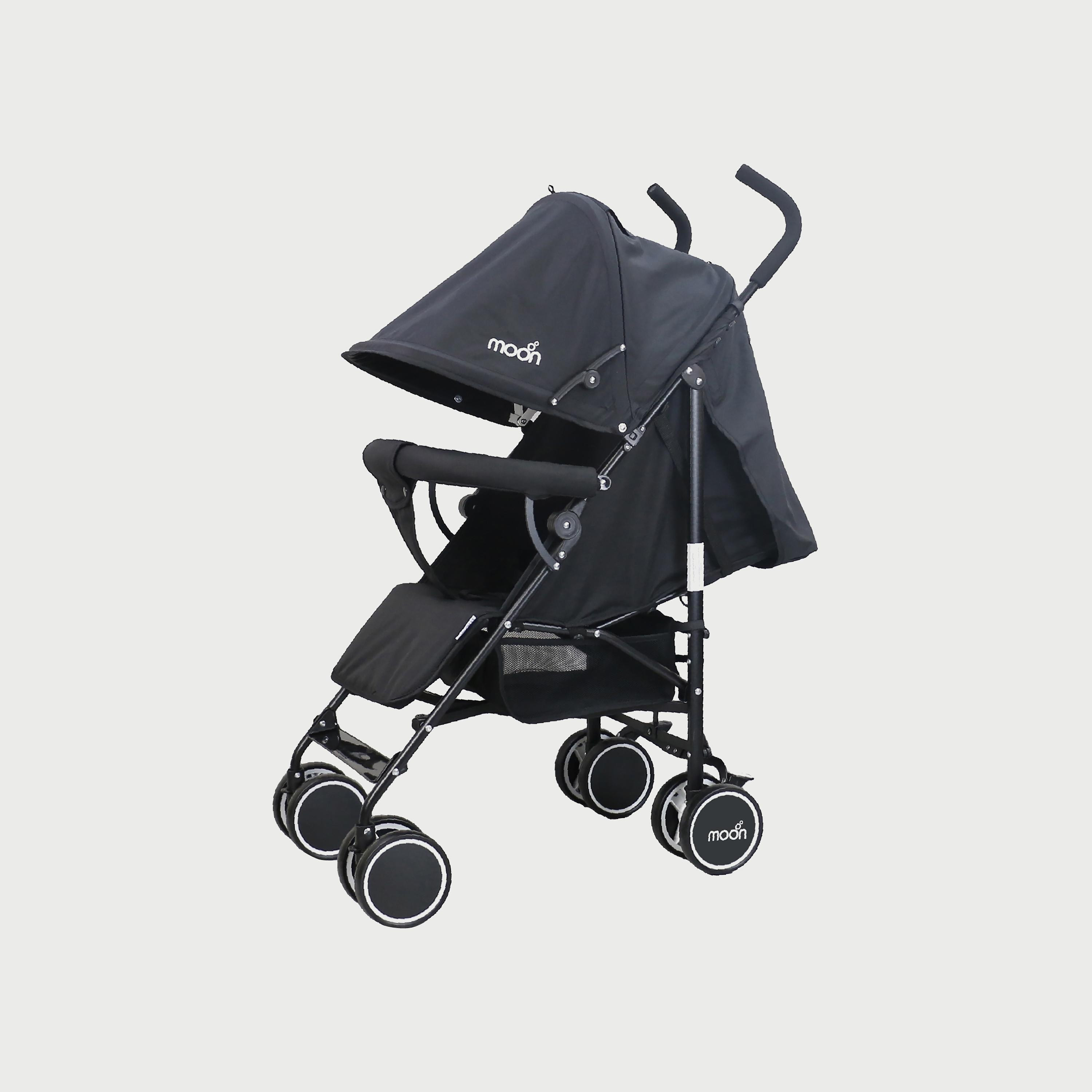 Moon Neo Plus Light Weight Travel Stroller, Dark Grey-baby-gear-strollersandprams-strollers-image-1