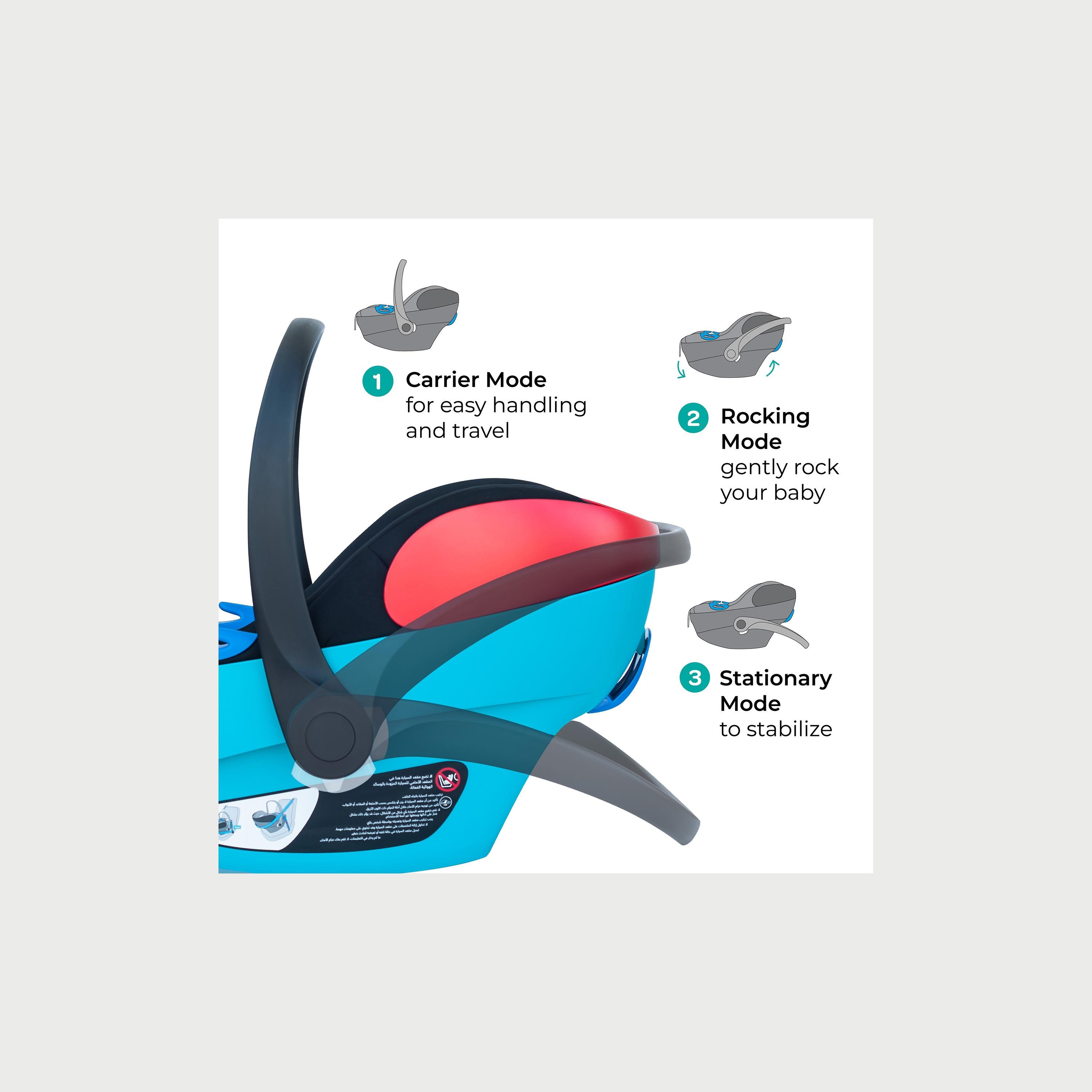 مقعد سيارة بيبو ماكس كارير من مون - أخضر-baby-gear-carseats-image-5
