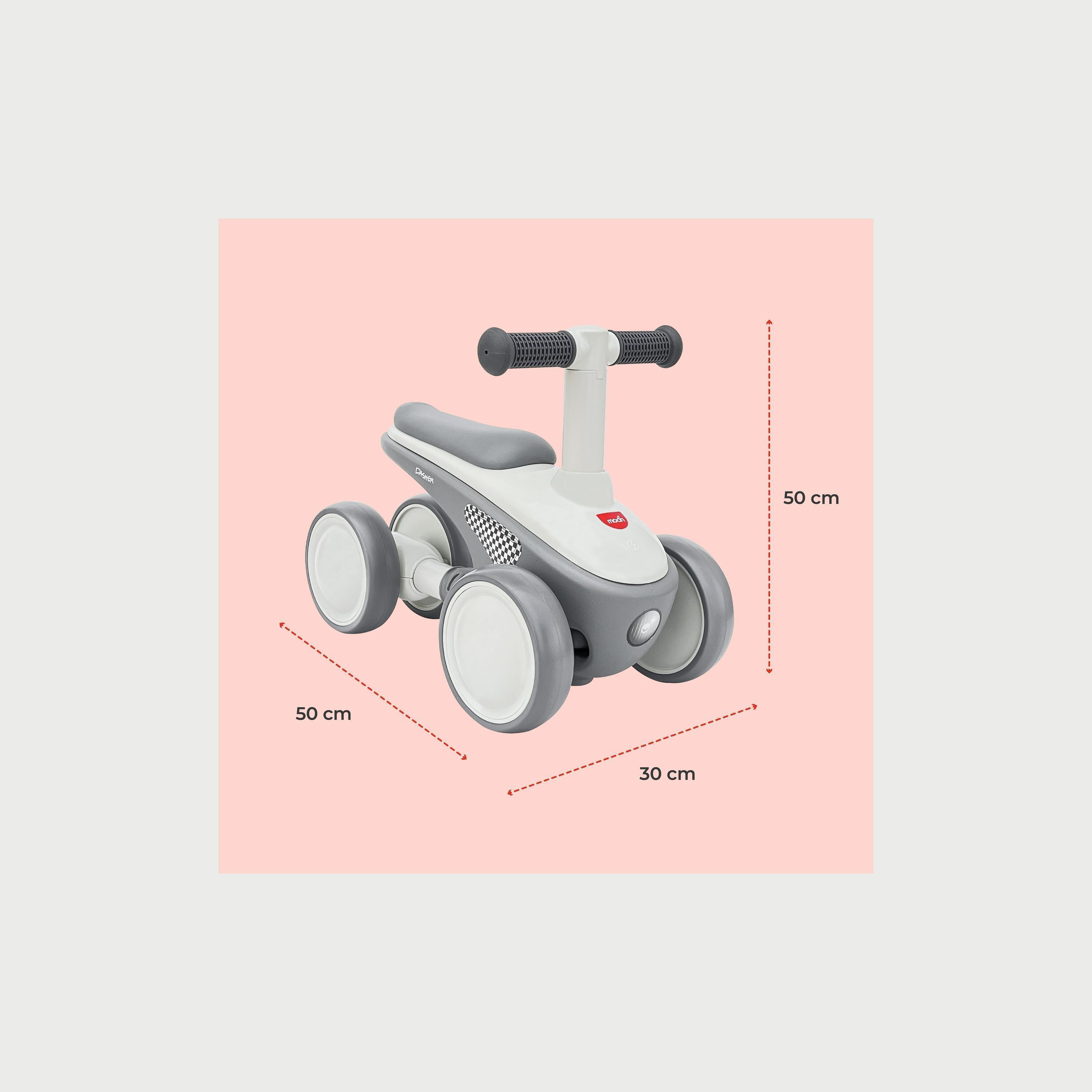 Moon Dasher Kids' Balance Ride-On Bike - Grey-toys-outdoor-scooters-image-5