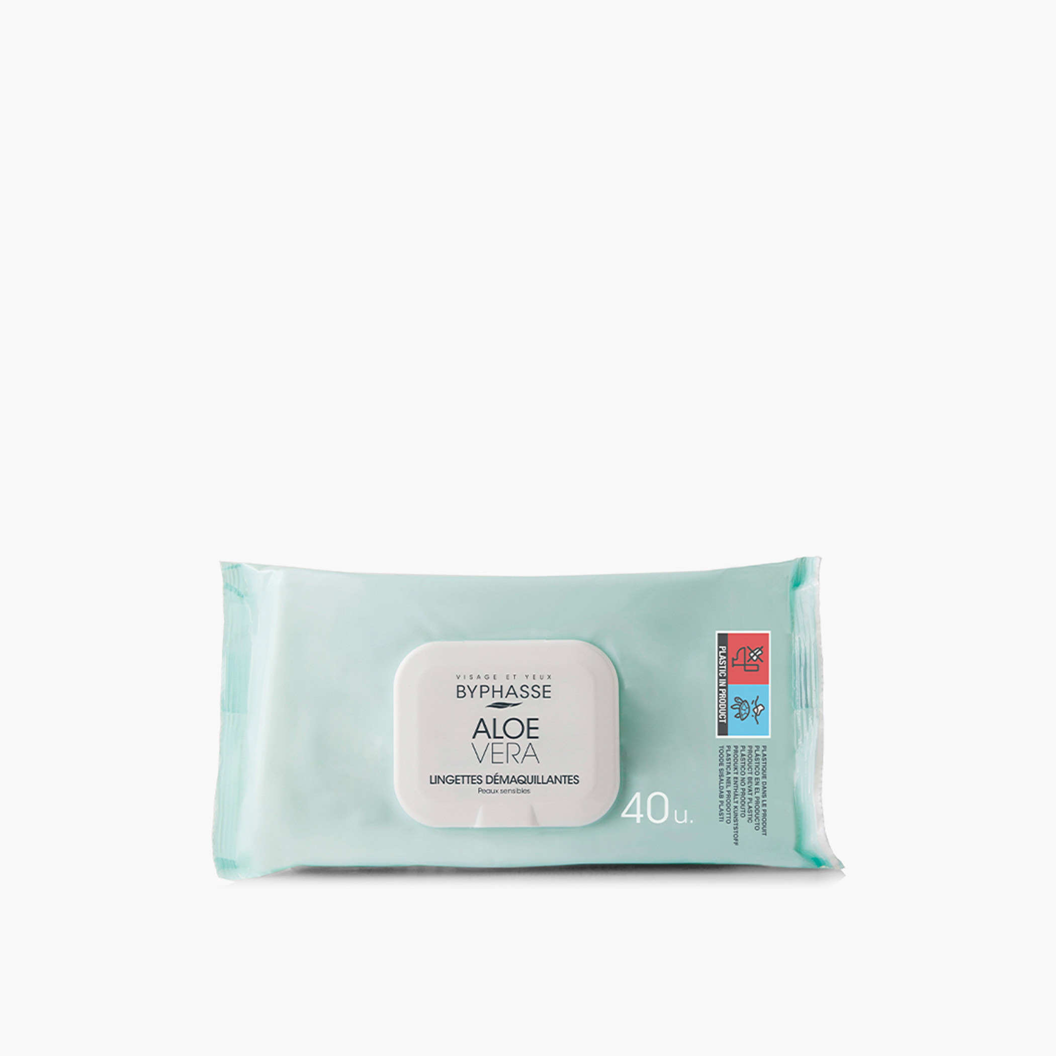 Byphasse Aloe Vera Make-Up Remover Wipes - 40 Sheets-beautyandpersonalcare-makeup-face-makeupremovers-image-1