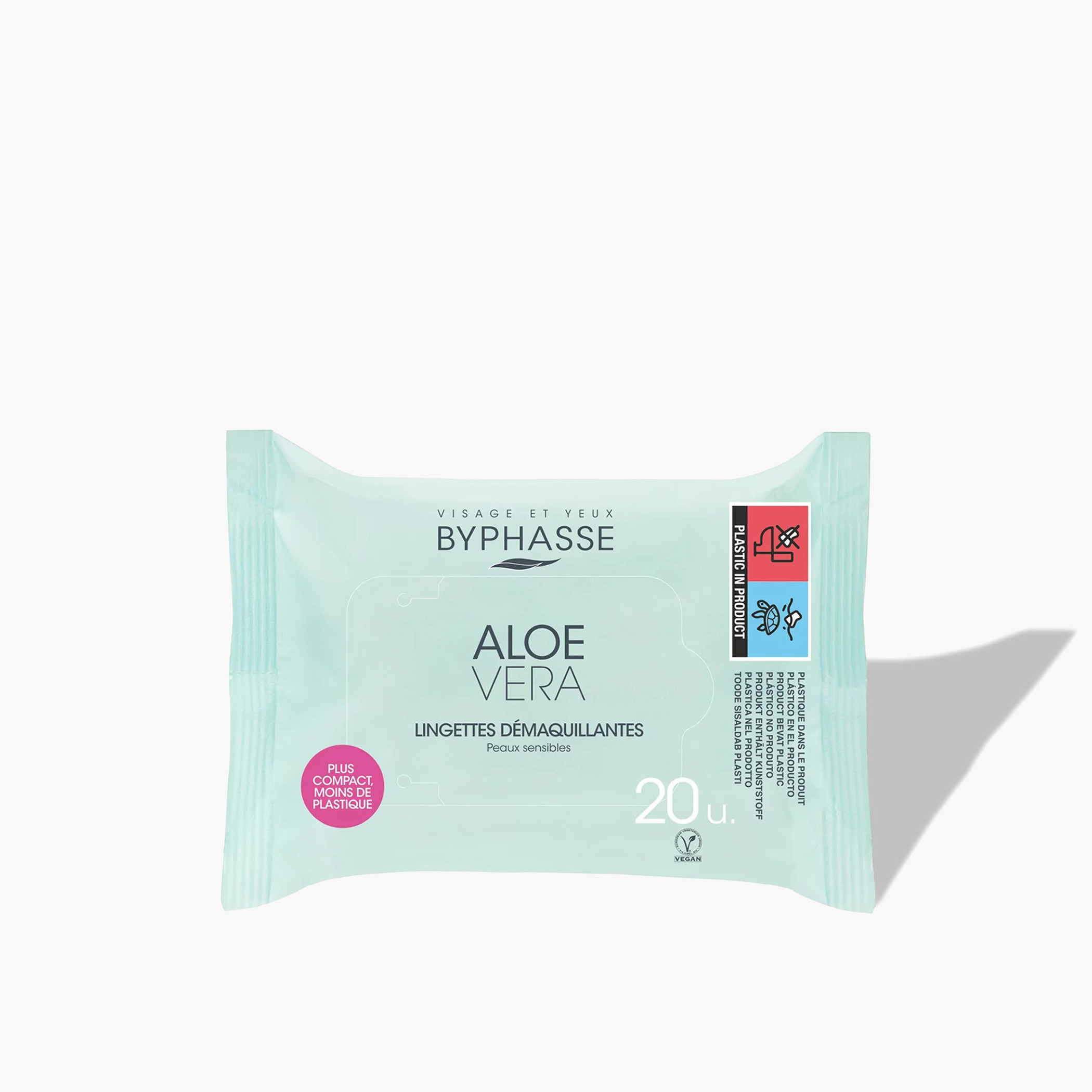 Byphasse Sensitive Skin Makeup Remover Wipes - 20 Sheets-beautyandpersonalcare-makeup-face-makeupremovers-image-1