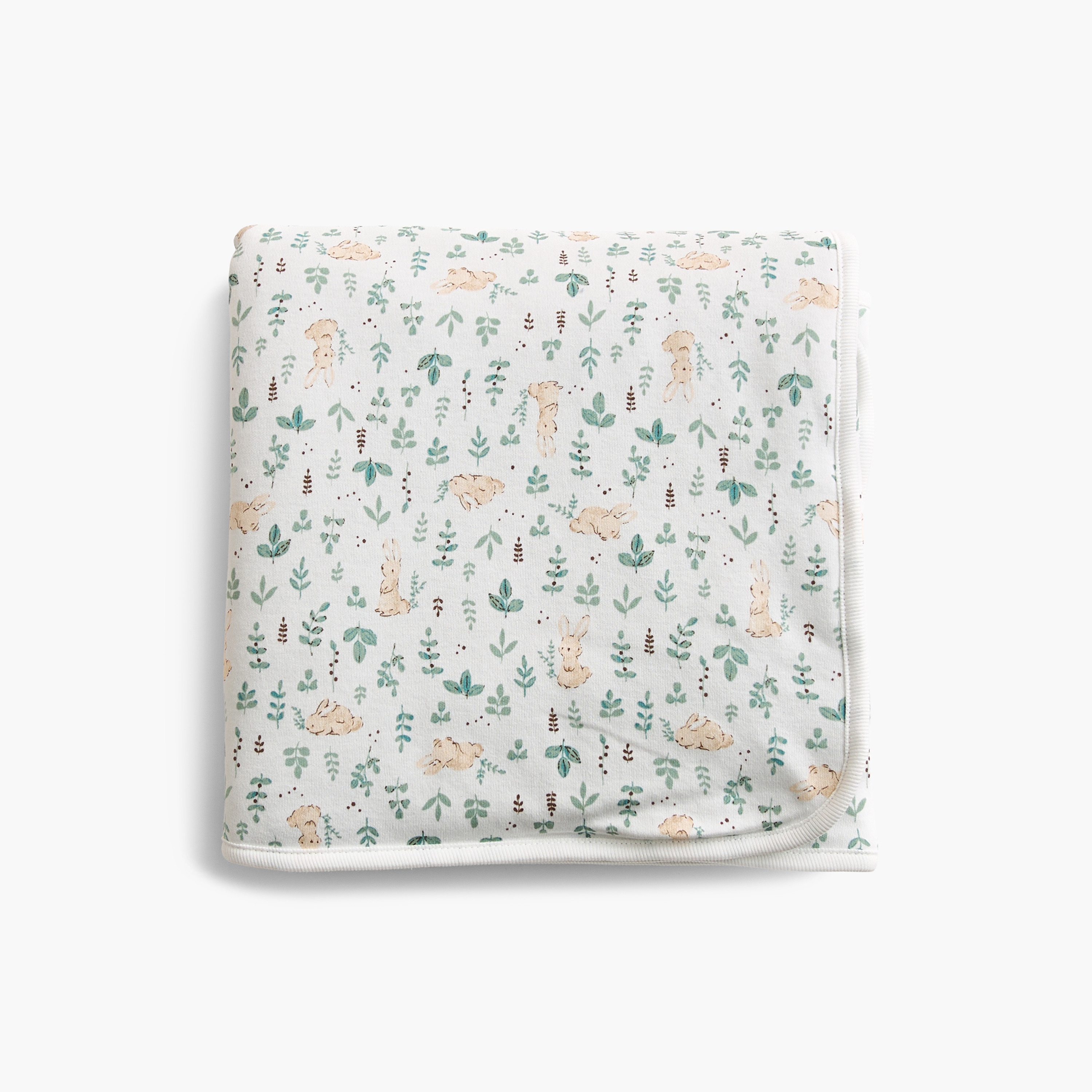 Juniors All-Over Bunny Print Receiving Blanket - 70x78 cm-baby-nursery-blanketsandswaddles-receivingblankets-image-3