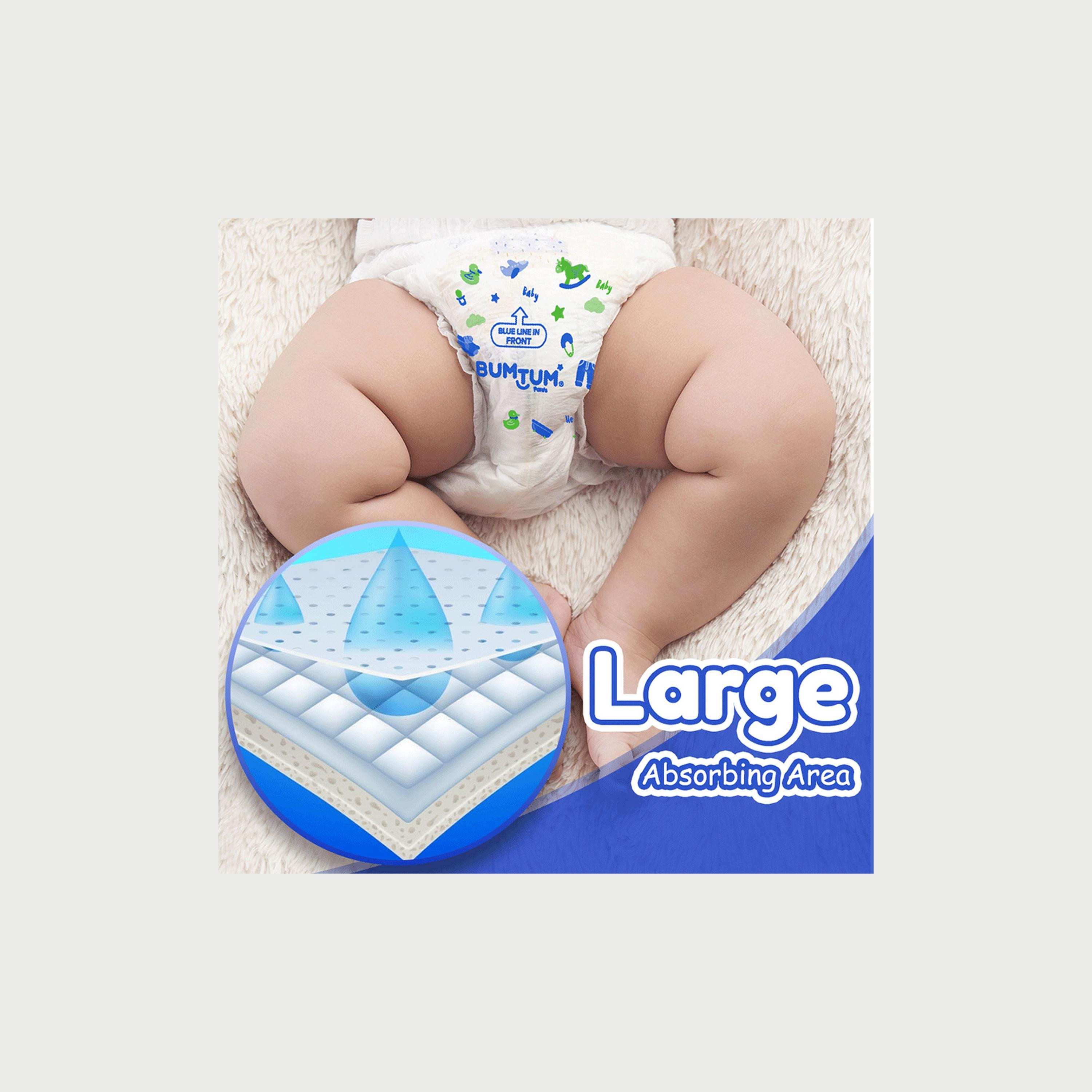 Bumtum Pant Style Diapers- Size 2 - 44 Pieces-baby-diapering-diapers-image-4