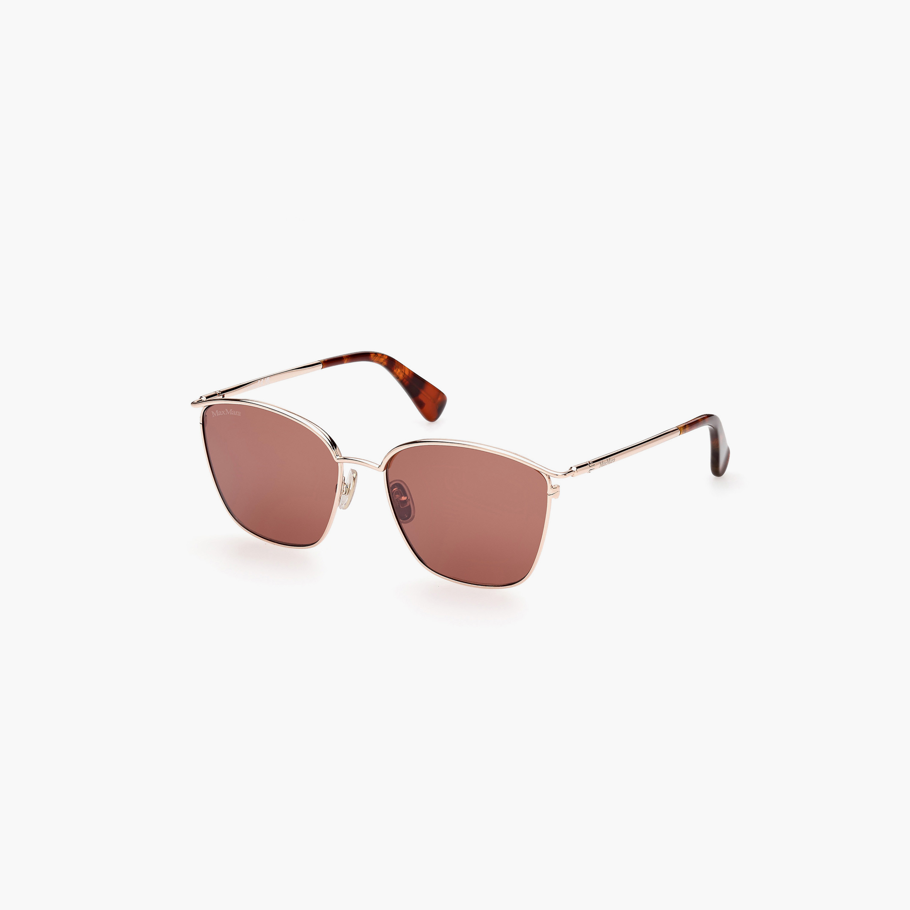 نظارة شمسية من ماكس مارا بعدسات مربعة بلون بورجوندي للرجال MM004354E55-men-sunglasses-image-1