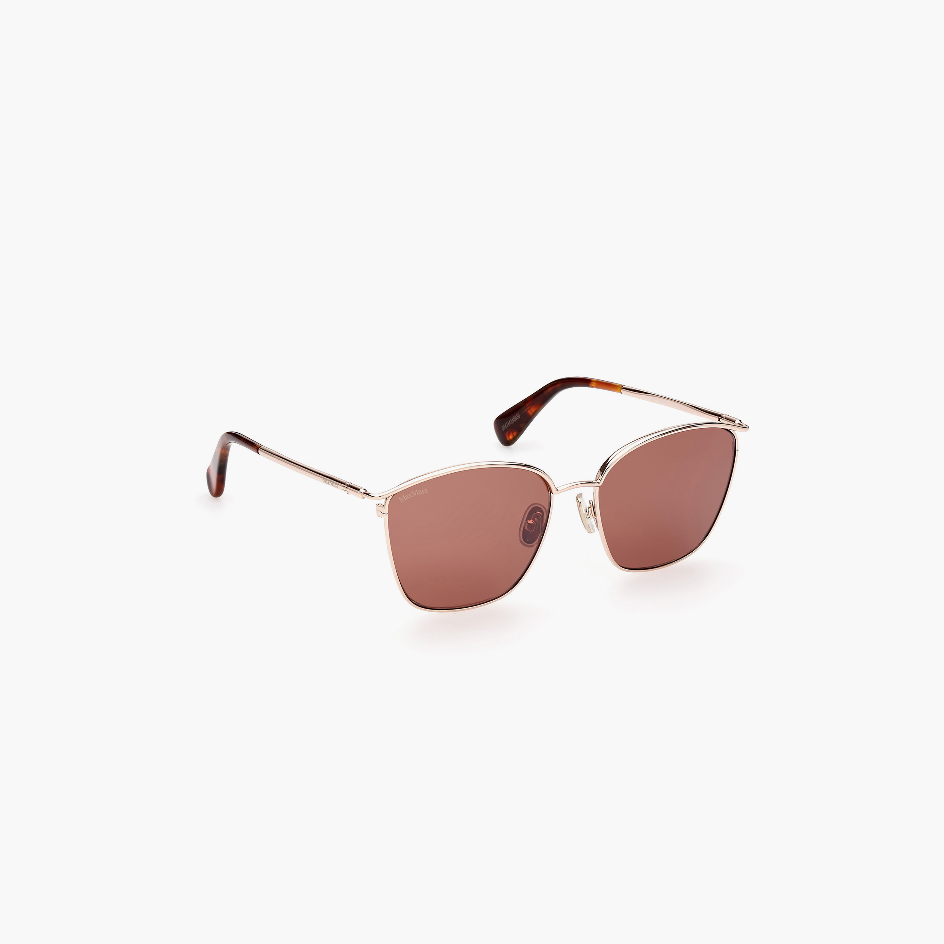 نظارة شمسية من ماكس مارا بعدسات مربعة بلون بورجوندي للرجال MM004354E55-men-sunglasses-image-2