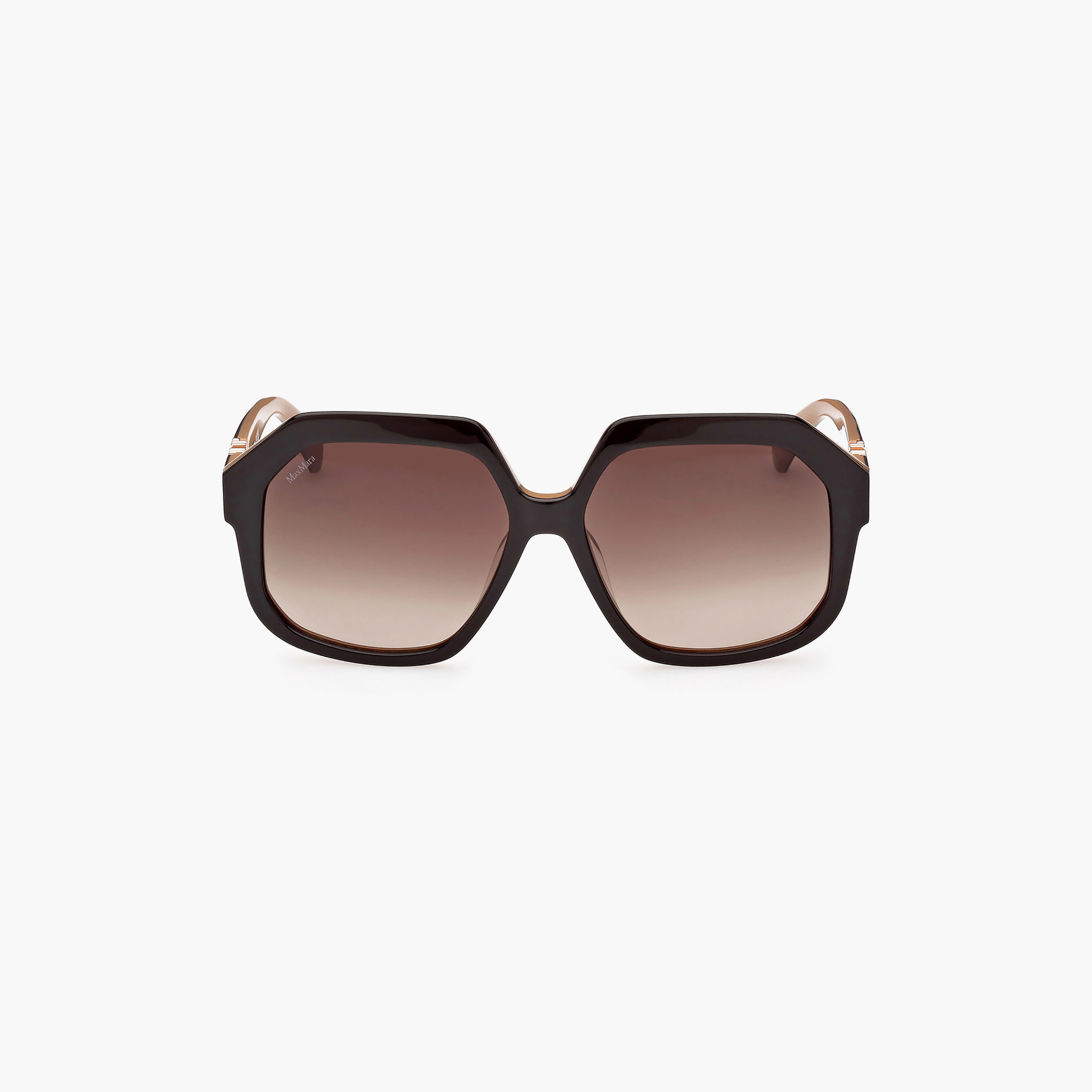 نظارة شمسية من ماكس مارا بعدسات بنية مربعة للنساء MM005650F57-women-sunglasses-image-3