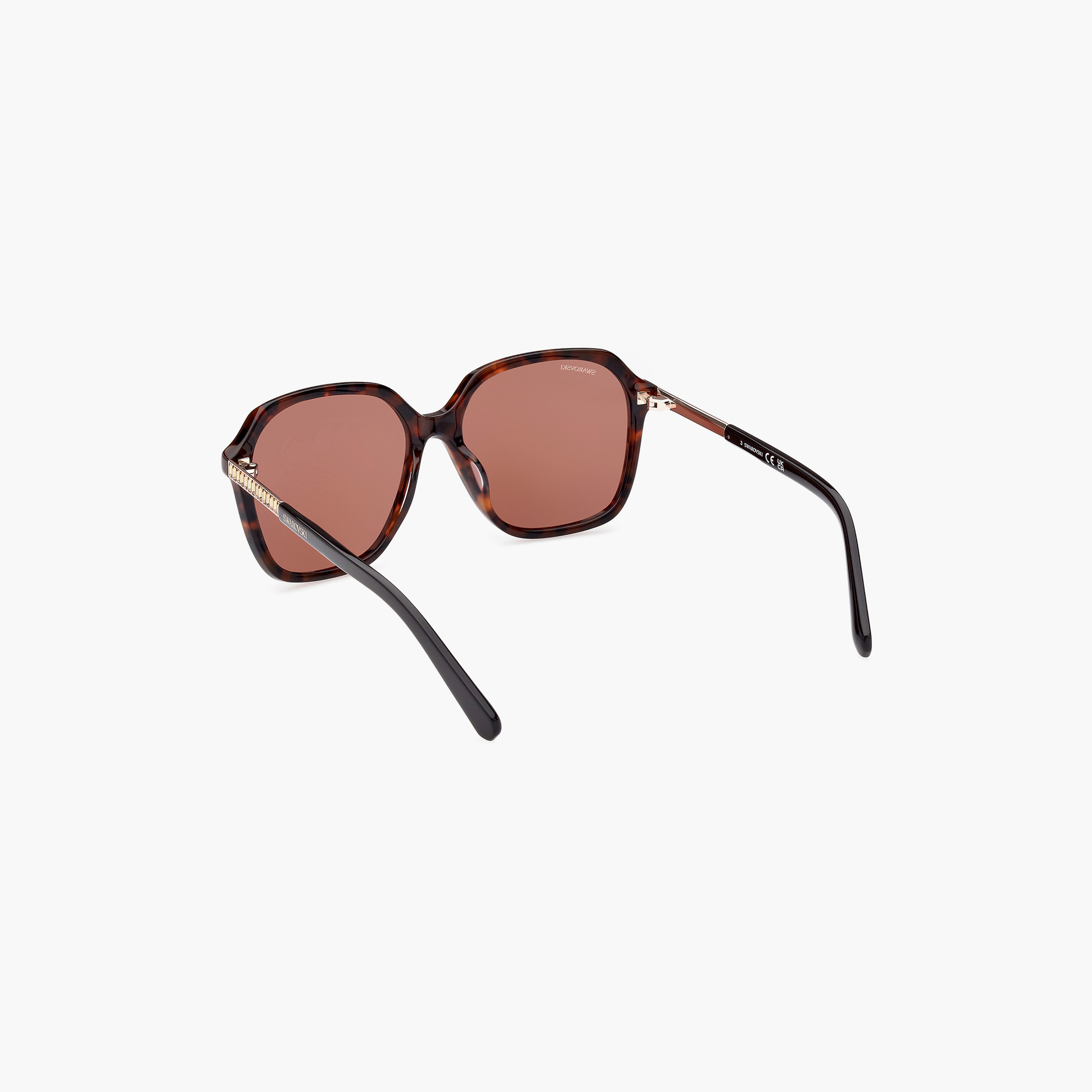 Swarovski Women Brown Lens Square Sunglasses - SK039052N56-women-sunglasses-image-4
