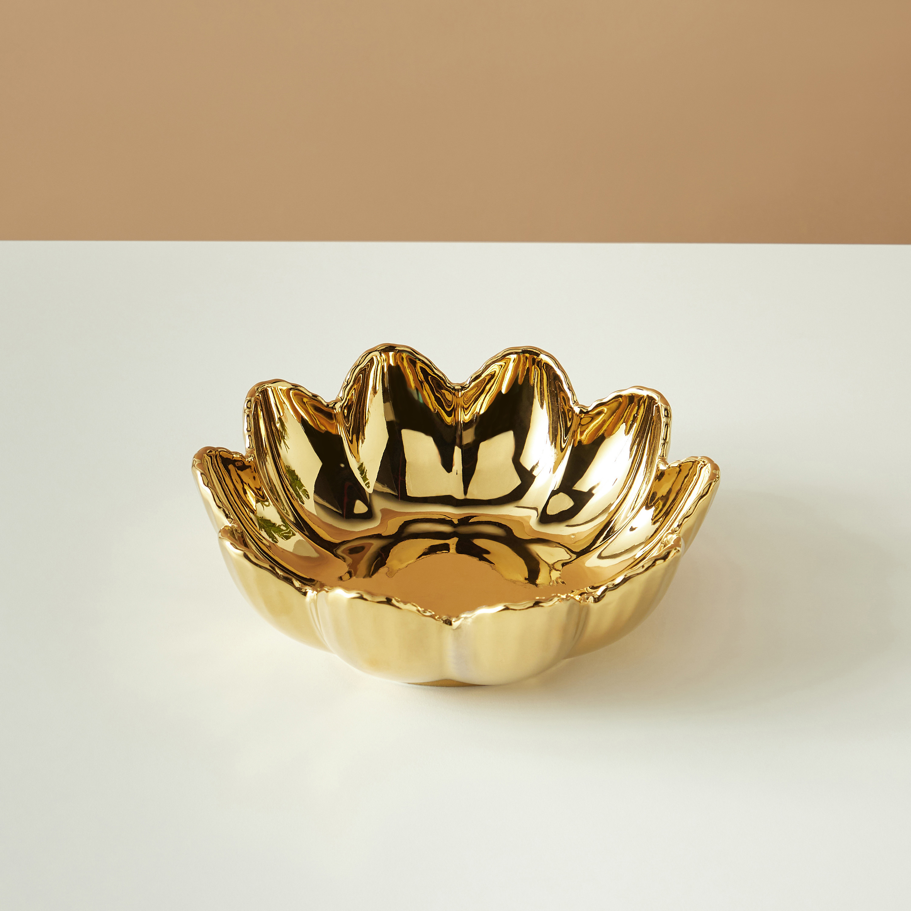 Metallic Decorative Bowl - 20 cms-household-decor-vasesandbowls-image-3