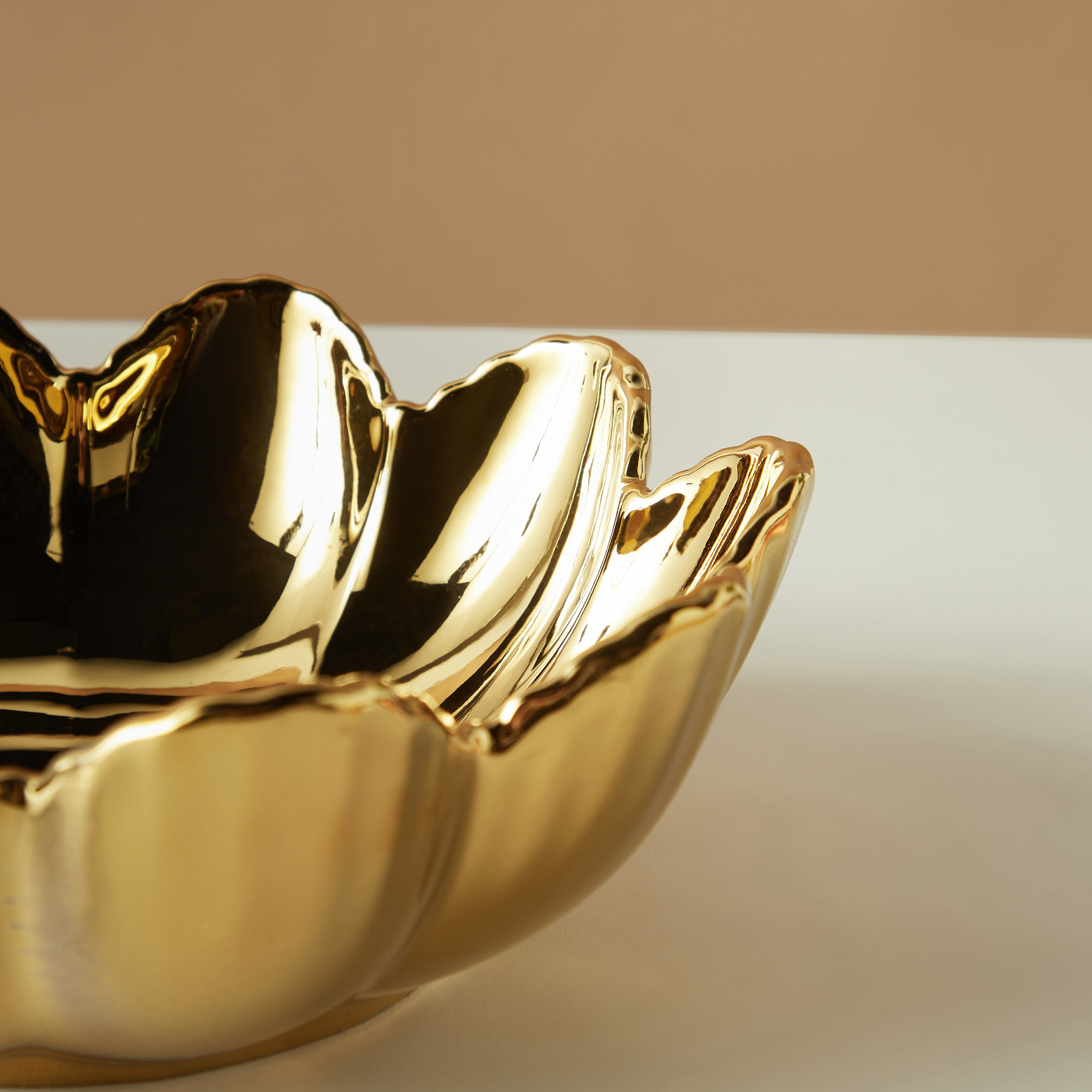 Metallic Decorative Bowl - 20 cms-household-decor-vasesandbowls-image-4