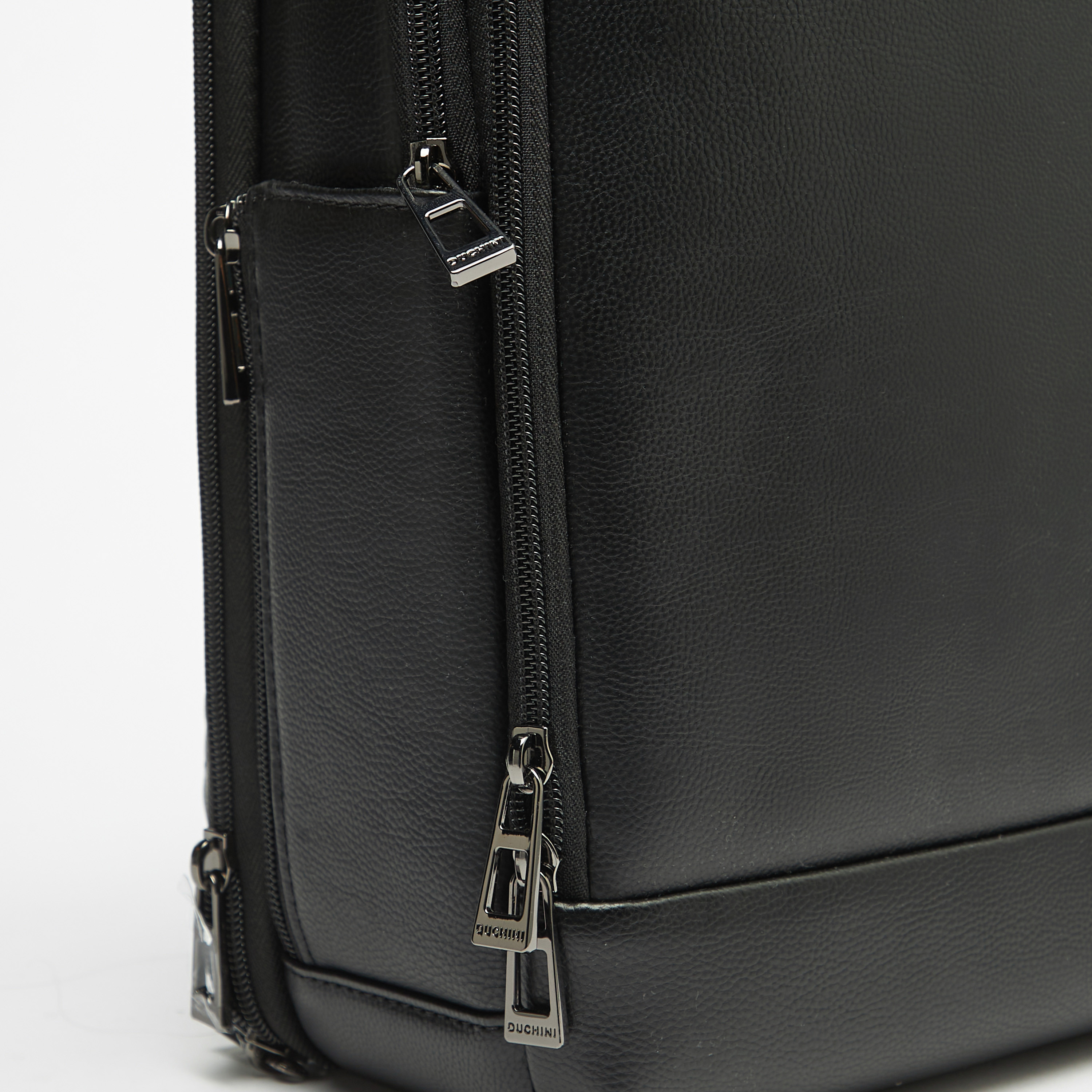 Duchini Textured Backpack with Adjustable Straps and Zip Closure-men-bags-image-4