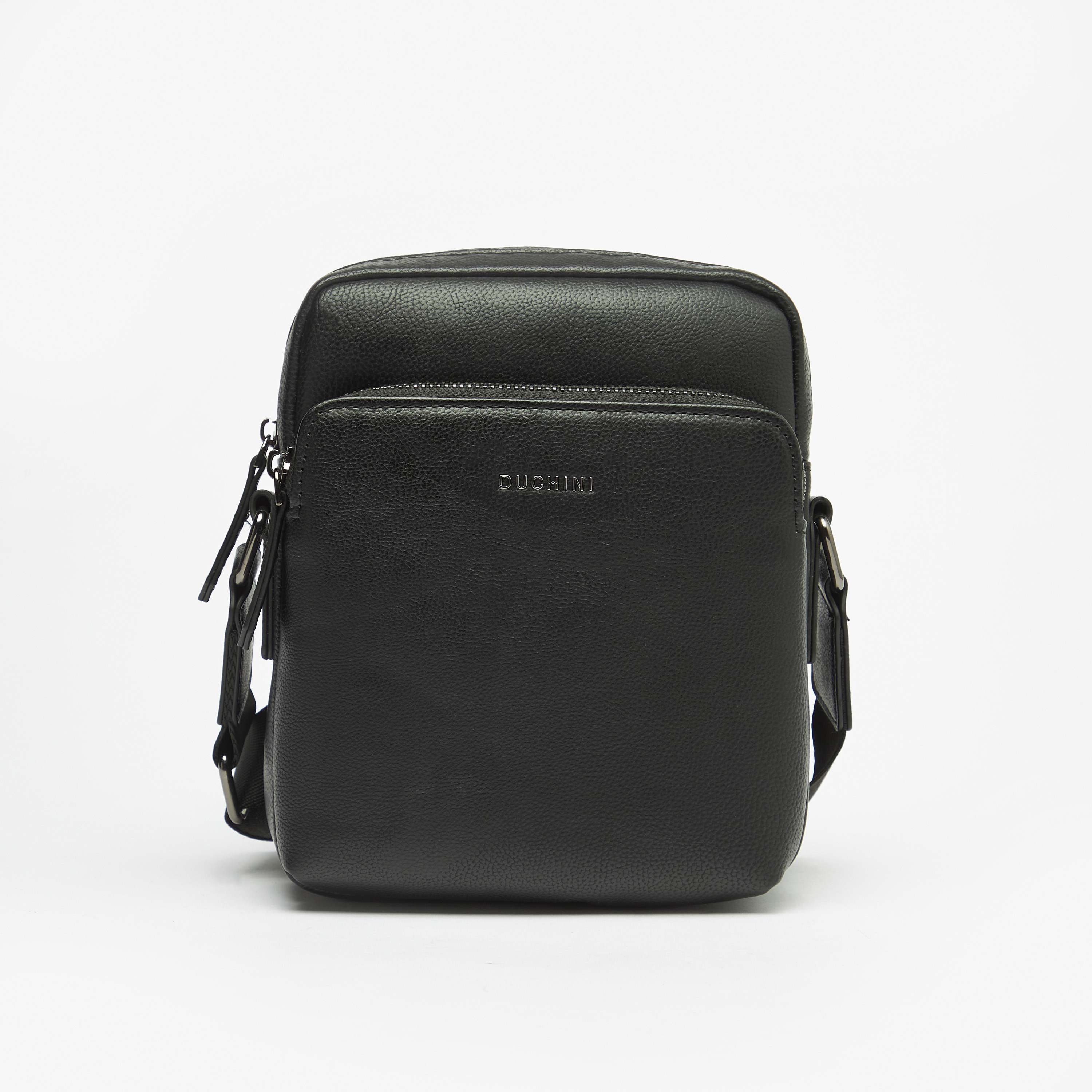 Buy Duchini Textured Portfolio Bag with Detachable Strap and Zip Closure |  Splash KSA