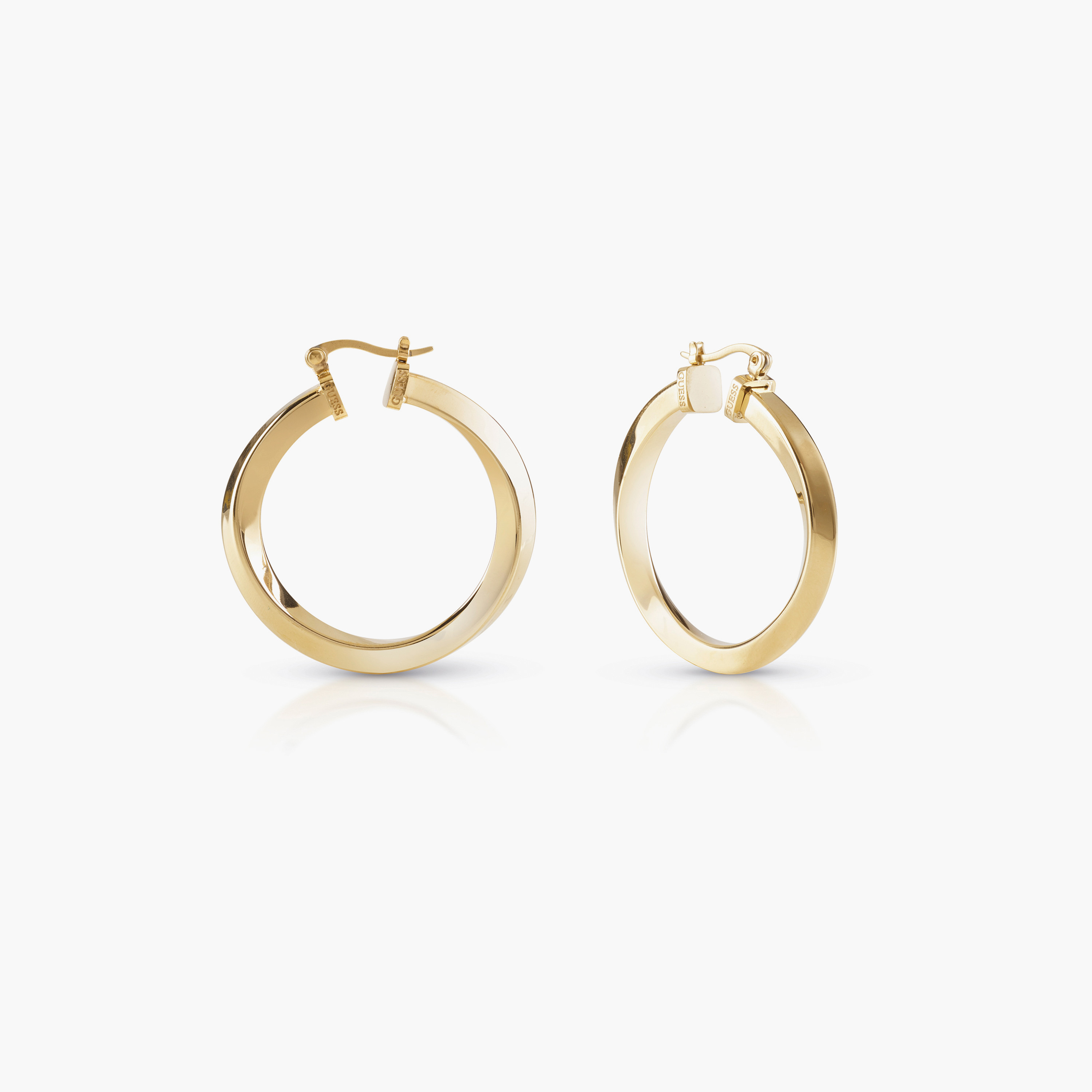 أقراط هوب من جيس هوب دونت لاي للنساء | 40 ملم | JUBE01484JWYGT/U-women-watchesandjewellery-jewellery-earrings-image-1