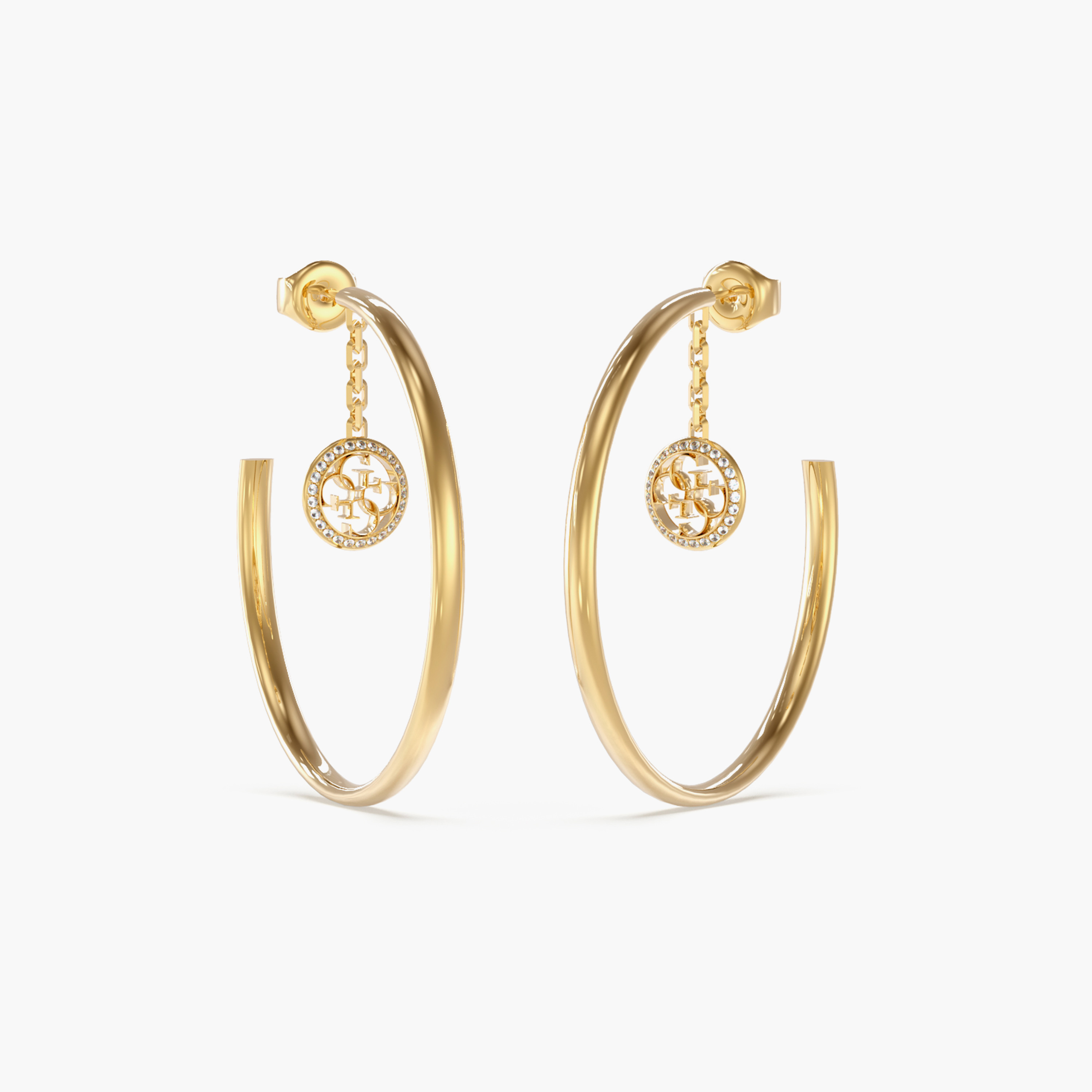 أقراط متدلية مزخرفة للنساء من جيس لايف إن 4 جي | 50 ملم | JUBE02133JWYGT/U-women-watchesandjewellery-jewellery-earrings-image-1