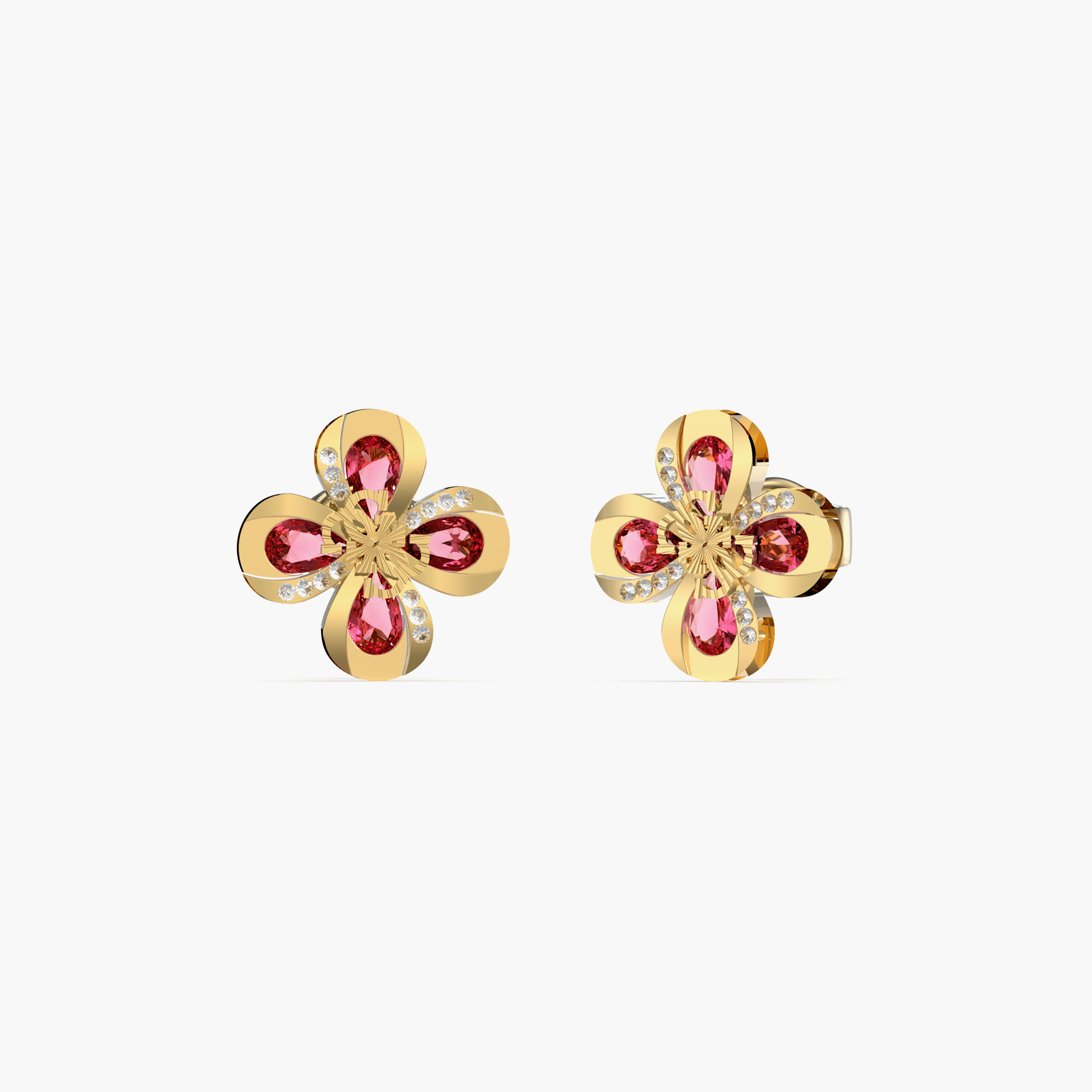 أقراط ستود النسائية المزخرفة من جيس أميزنج بلوسوم | 16 ملم | JUBE03059JWYGPKT/U-women-watchesandjewellery-jewellery-earrings-image-1