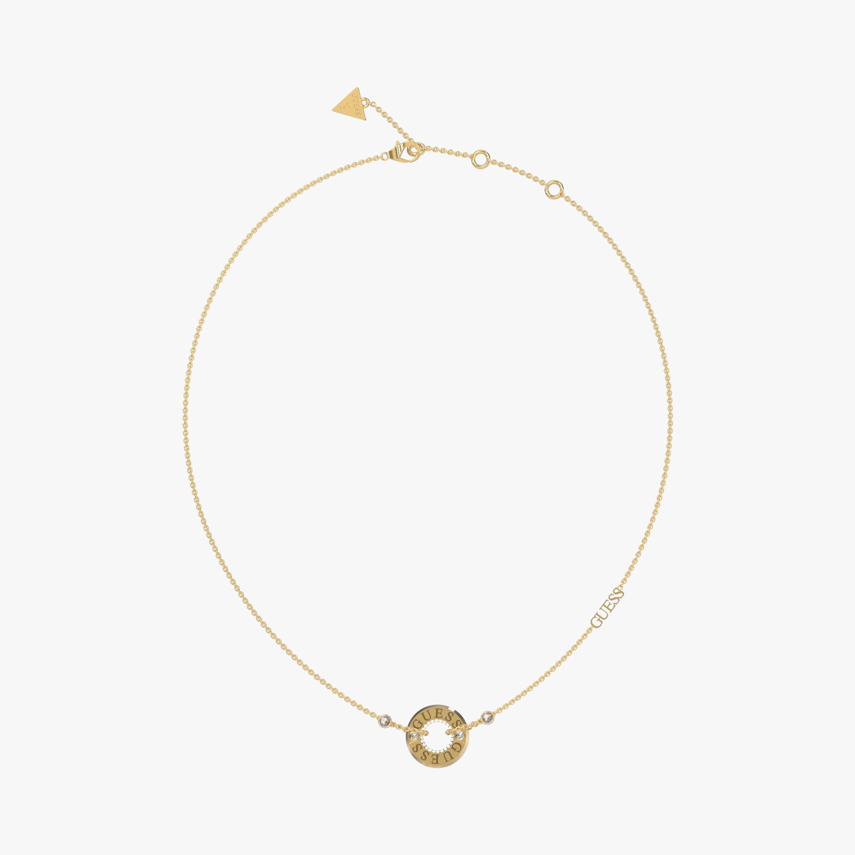 Guess Just Guess Women's Embellished Pendant Necklace | 458 MM | JUBN03110JWYGT/U-women-watchesandjewellery-jewellery-necklacesandpendants-image-1