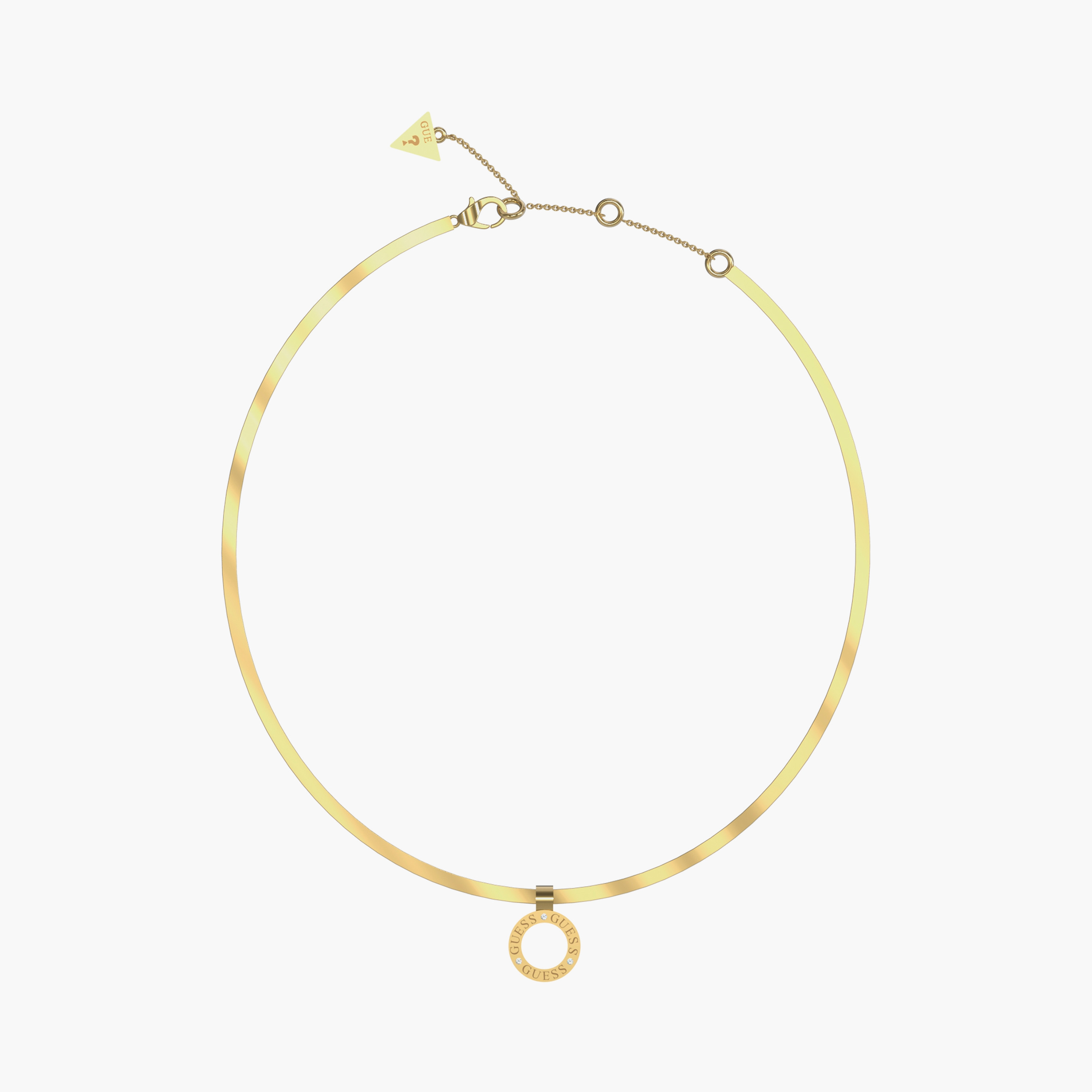 Guess Circle Lights Women's Embellished Pendant Necklace | 458 MM | JUBN03171JWYGT/U-women-watchesandjewellery-jewellery-necklacesandpendants-image-1