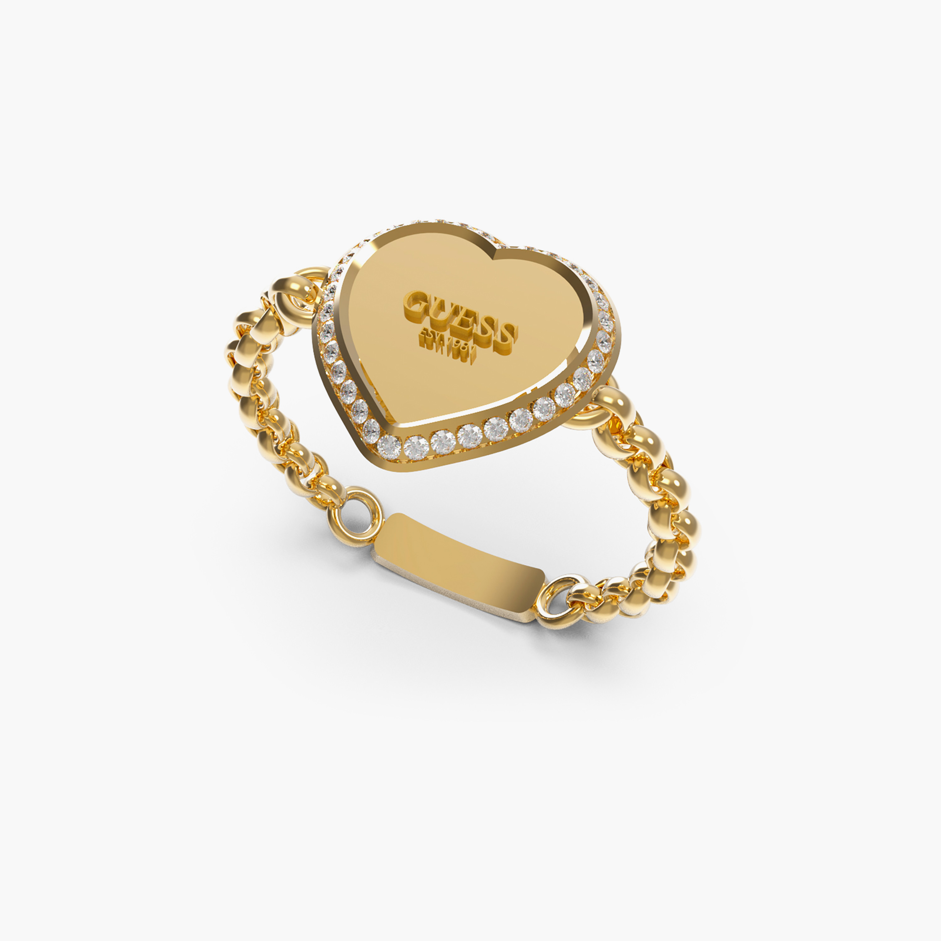 خاتم نسائي مزخرف من جيس فاين هارت | 54 ملم | JUBR01429JWYG54-women-watchesandjewellery-jewellery-rings-image-1