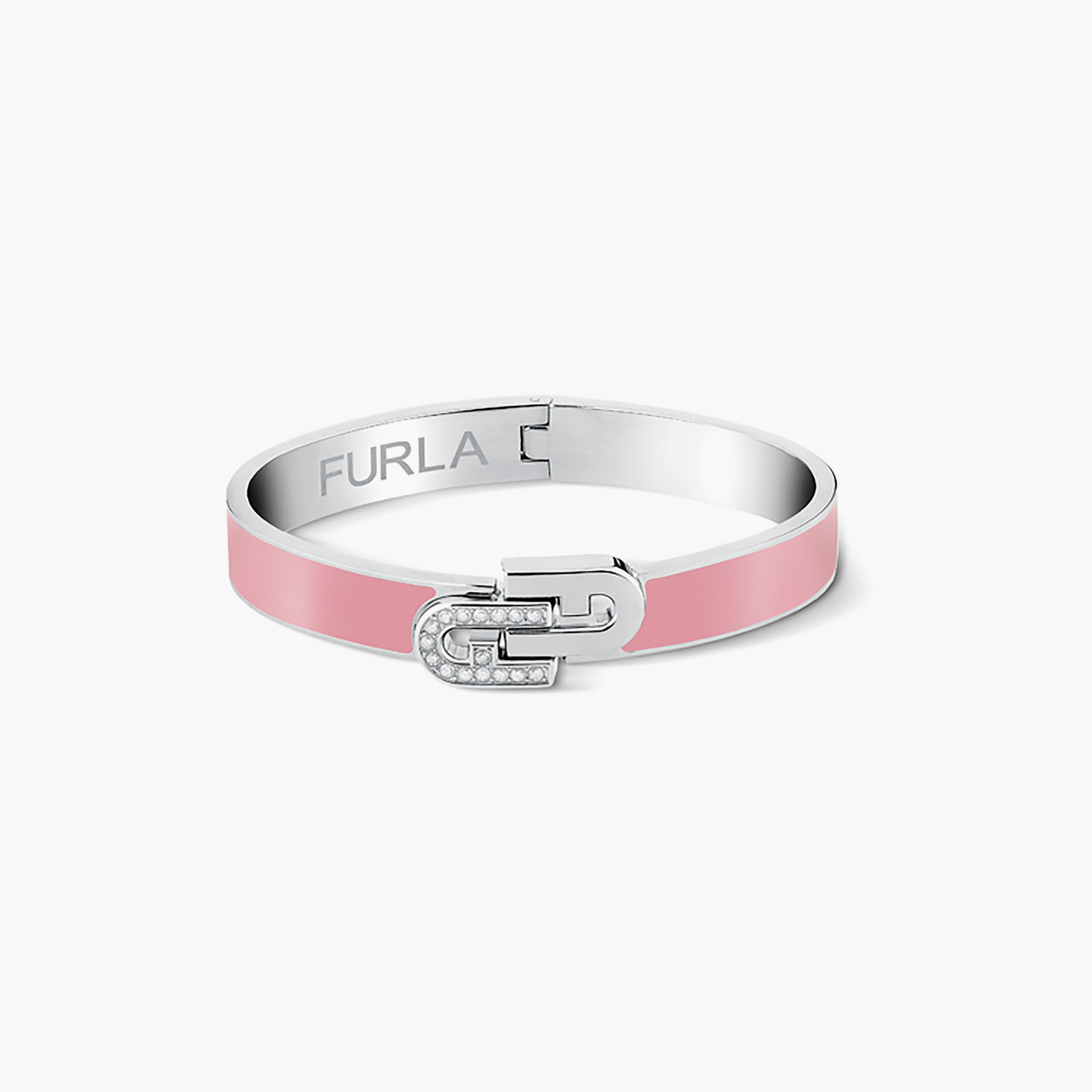 سوار مزخرف مزين بايناميل والكريستال من فورلا آرتش دبل للنساء | 56 ملم | FJ0119BTS-women-watchesandjewellery-jewellery-banglesandbracelets-image-1