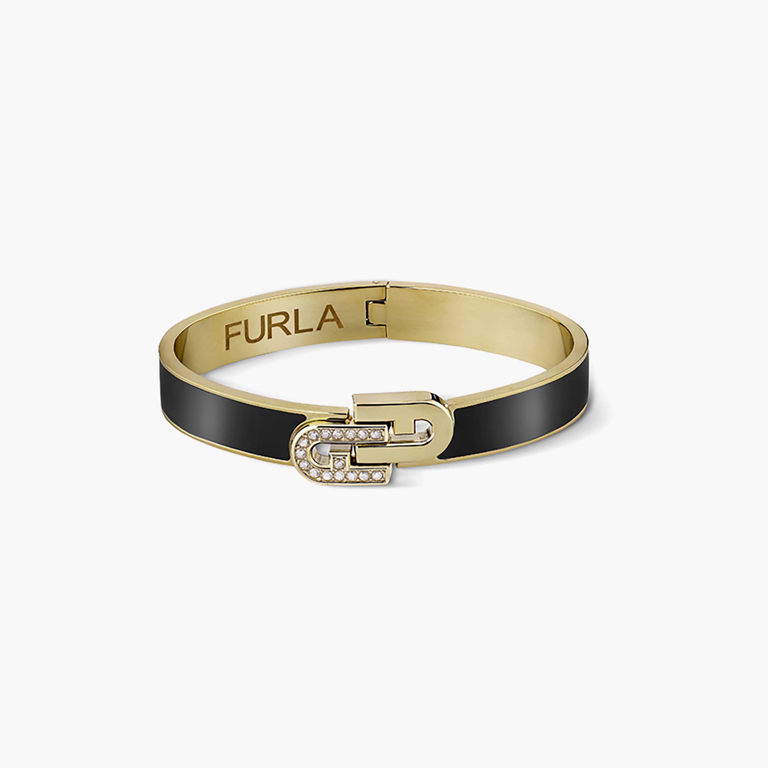Buy Women's Furla Arch Double Women's Gold & Black Embellished