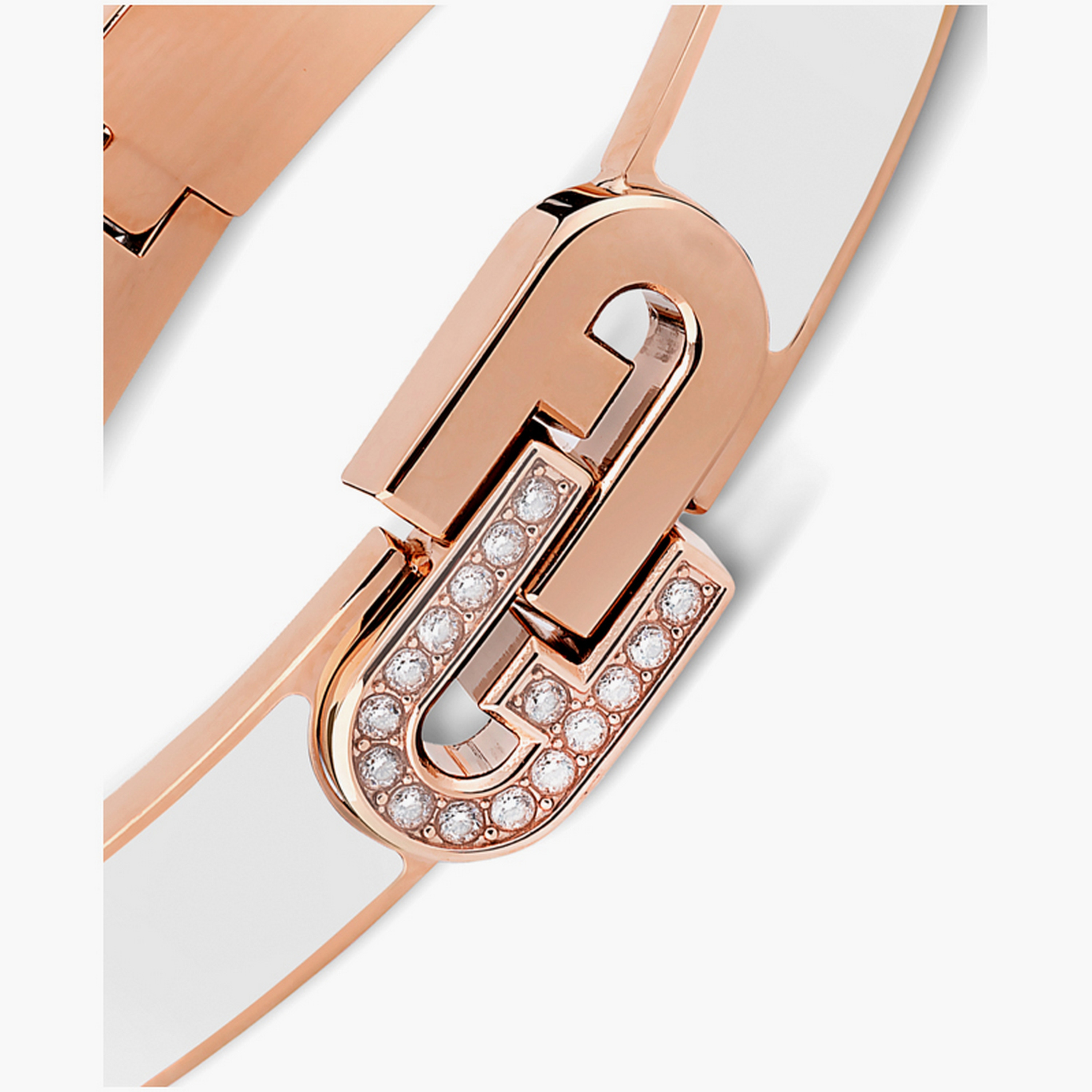 سوار مزخرف مزين بايناميل والكريستال من فورلا آرتش دبل للنساء | 56 ملم | FJ0123BTS-women-watchesandjewellery-jewellery-banglesandbracelets-image-2