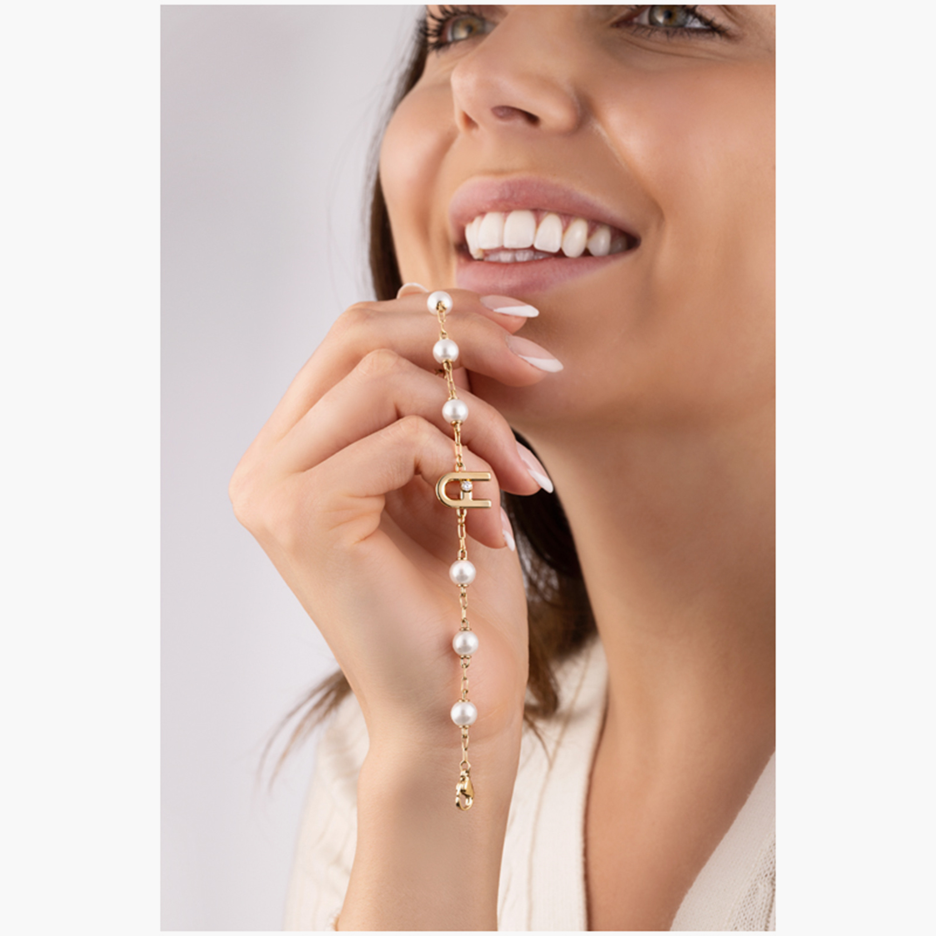 Buy Women's Furla Arch Pearl Detail Women's Gold Embellished