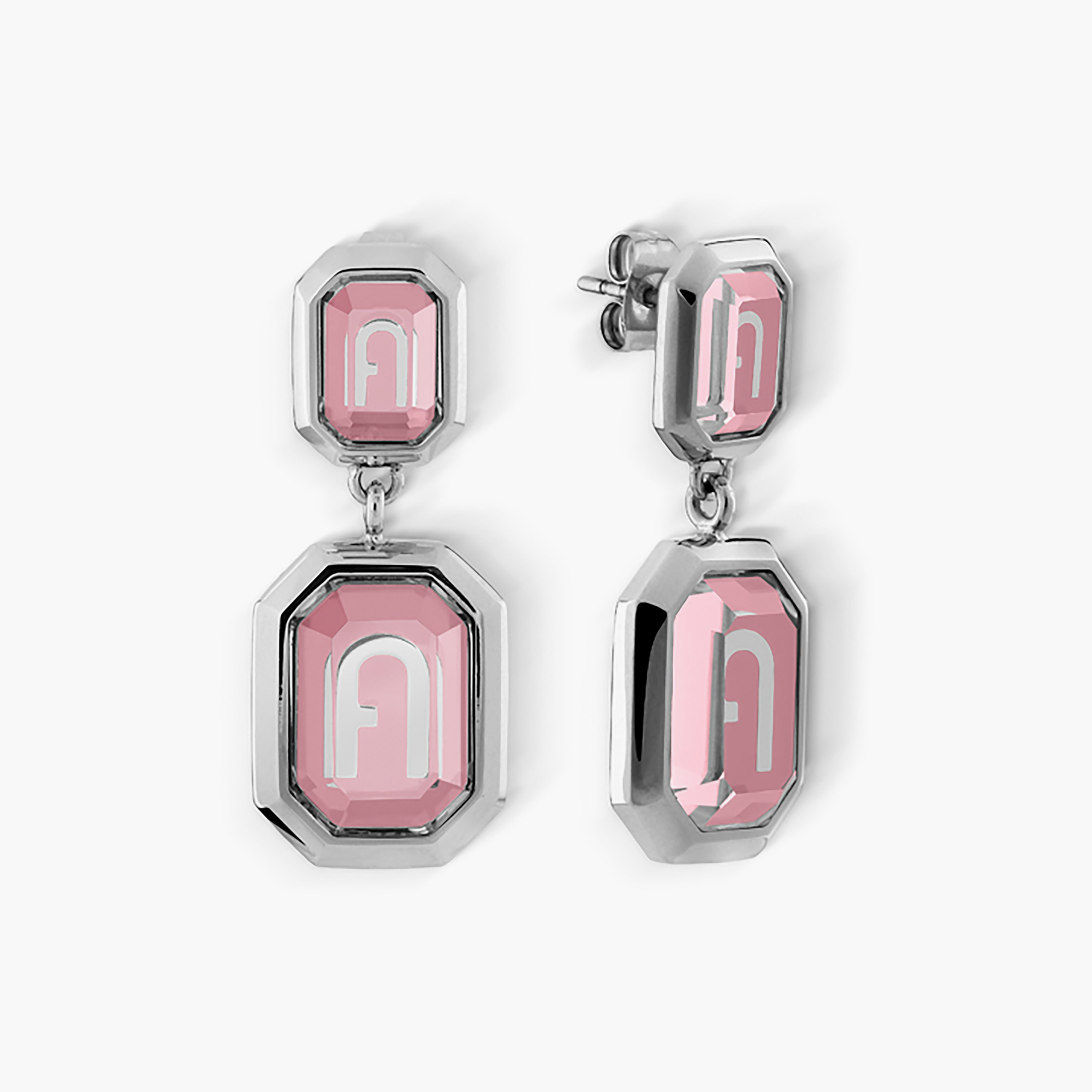 Furla Octagonal Women's Stud Earrings | One Size MM | FJ0307ETU-women-watchesandjewellery-jewellery-earrings-image-1