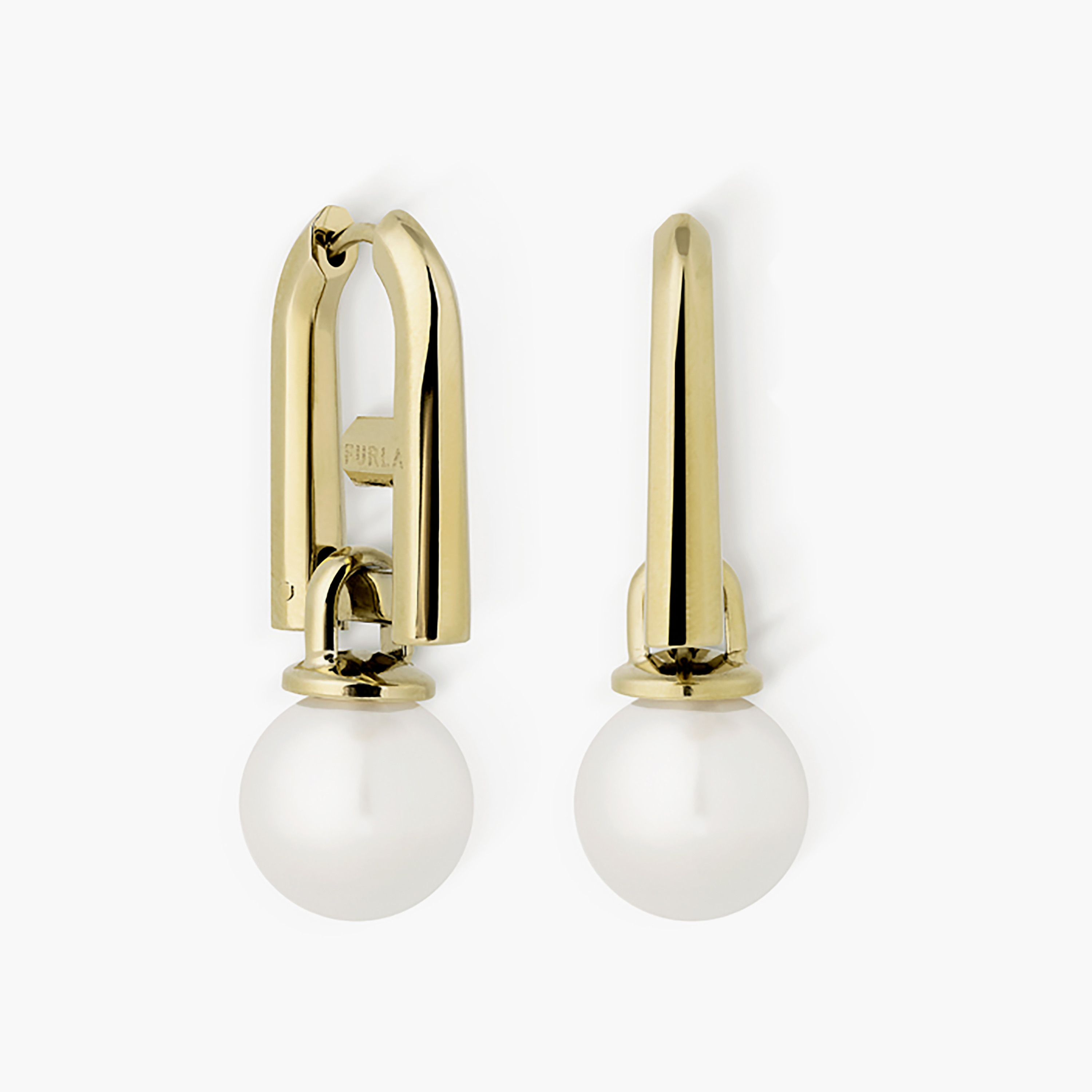 Furla Arch Pearl Detail Women's Dangler Earrings with Pearl Detail | One Size MM | FJ0512ETU-women-watchesandjewellery-jewellery-earrings-image-1