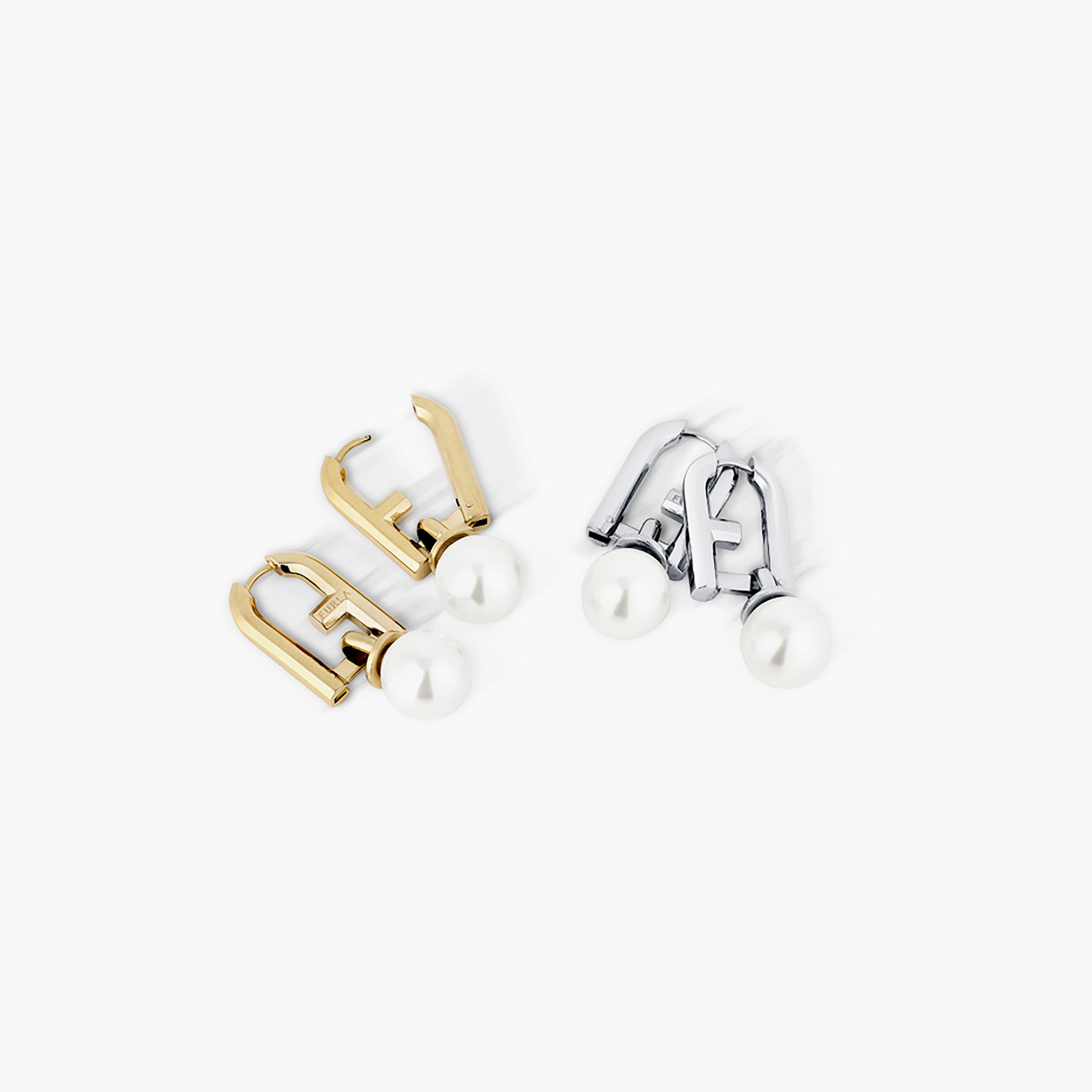 Furla Arch Pearl Detail Women's Dangler Earrings with Pearl Detail | One Size MM | FJ0512ETU-women-watchesandjewellery-jewellery-earrings-image-2