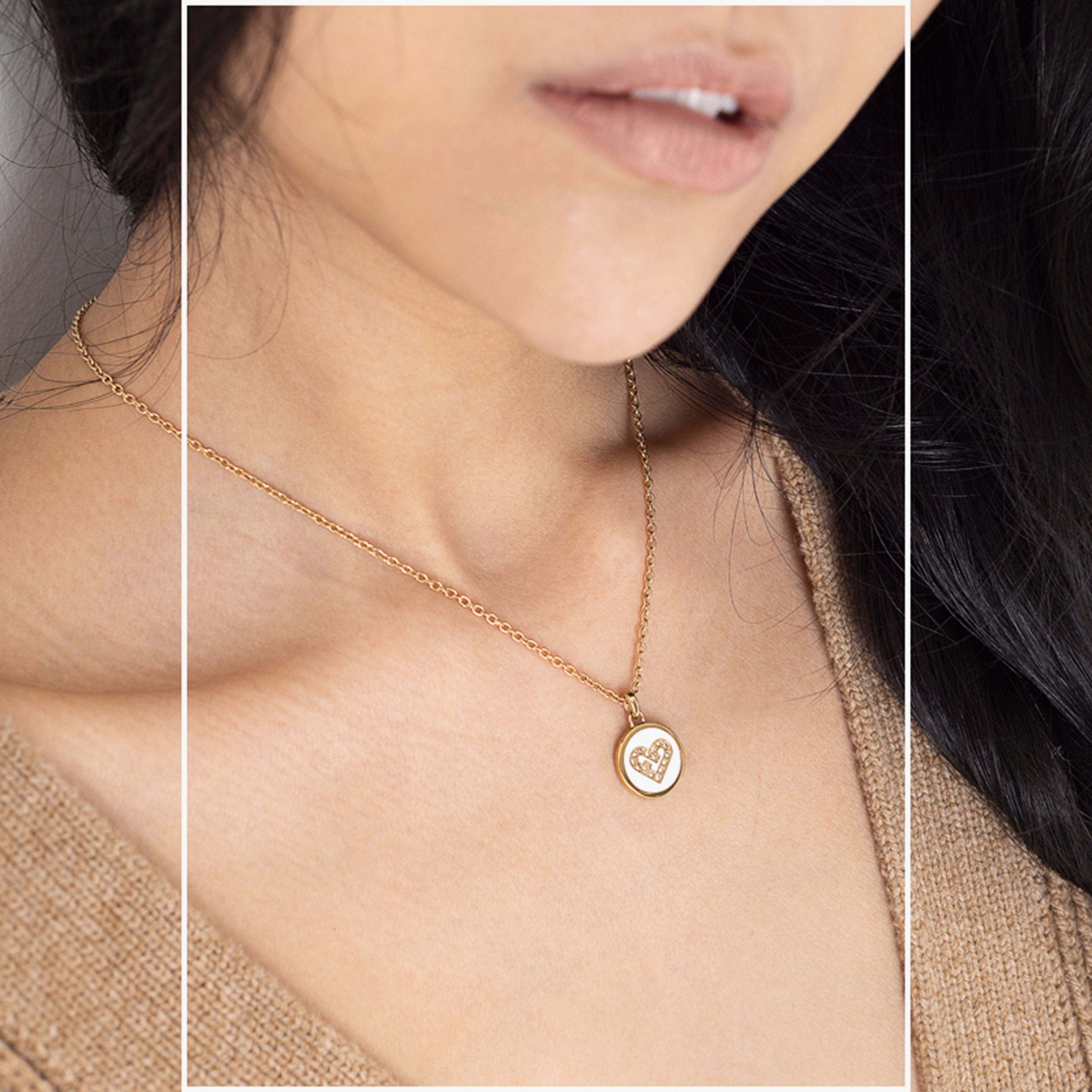 قلادة بيندينت مزخرفة من فورلا ھارت للنساء | مقاس واحد ملم | FJ0211NTU-women-watchesandjewellery-jewellery-necklacesandpendants-image-4