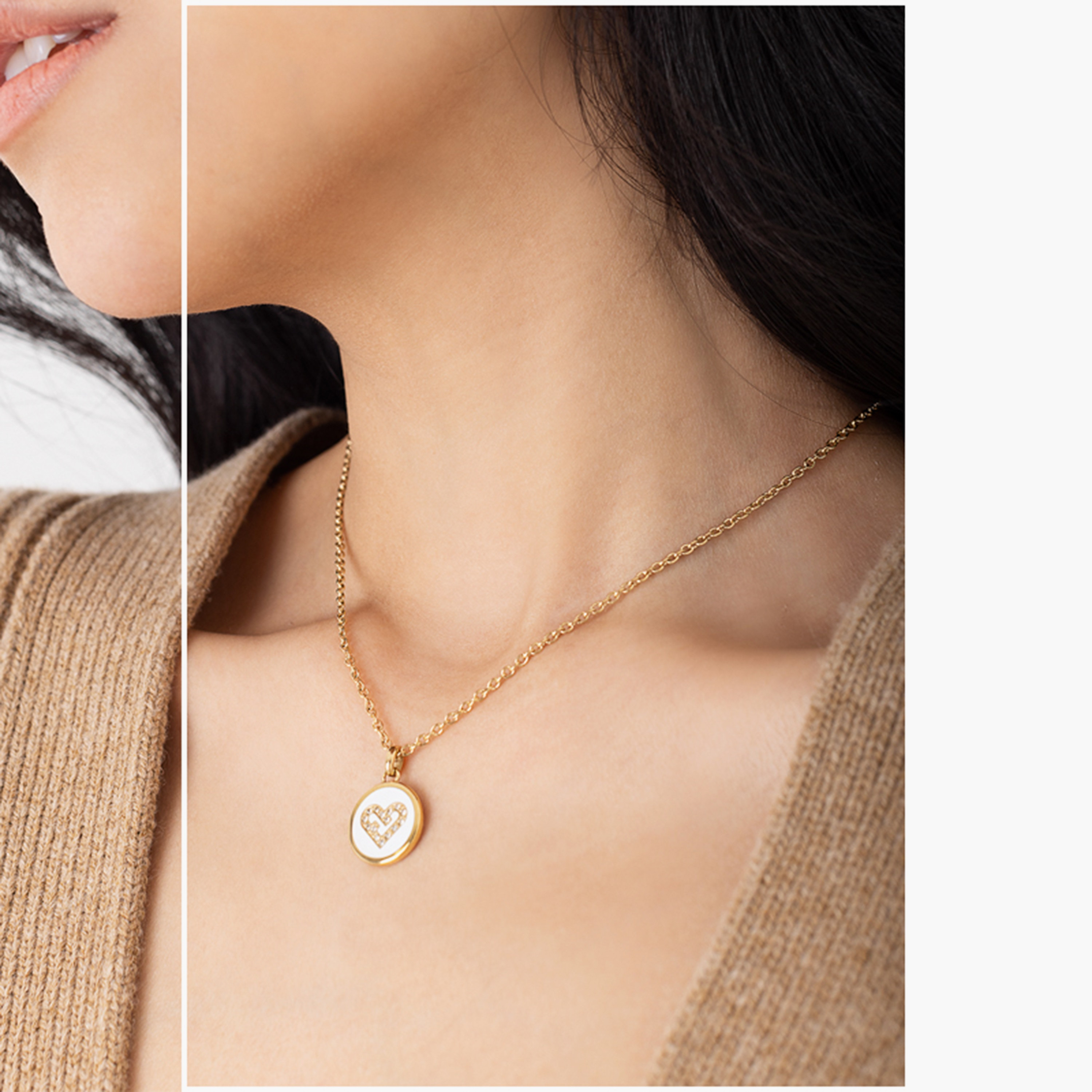 قلادة بيندينت مزخرفة من فورلا ھارت للنساء | مقاس واحد ملم | FJ0211NTU-women-watchesandjewellery-jewellery-necklacesandpendants-image-5