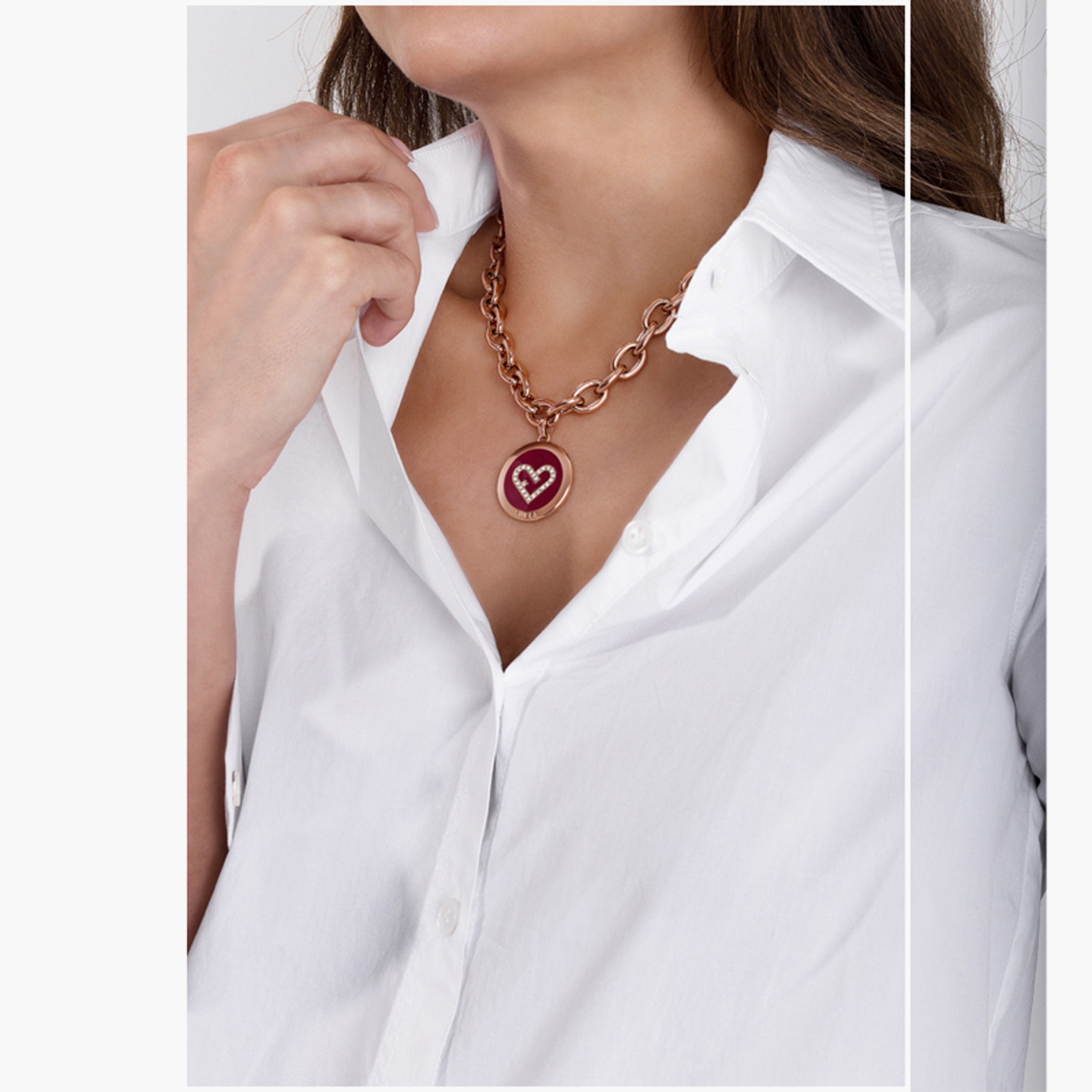 قلادة بيندينت مزخرفة من فورلا ھارت للنساء | مقاس واحد ملم | FJ0214NTU-women-watchesandjewellery-jewellery-necklacesandpendants-image-5