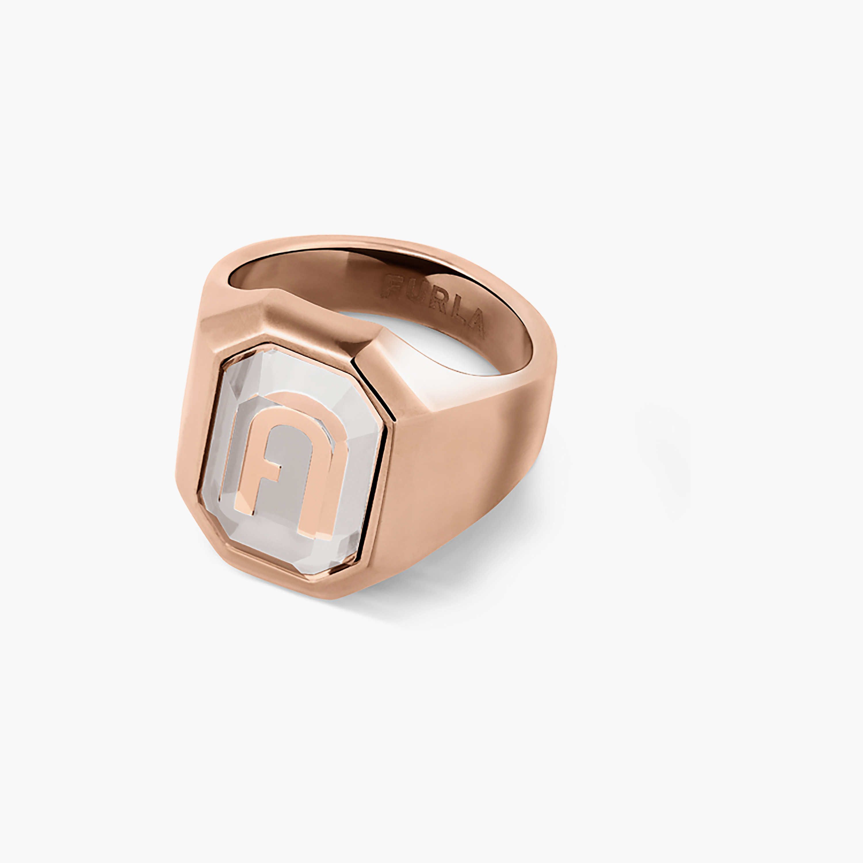 خاتم نسائي من فورلا أوكتاجونال | 52 ملم | FJ0303RT2-women-watchesandjewellery-jewellery-rings-image-1