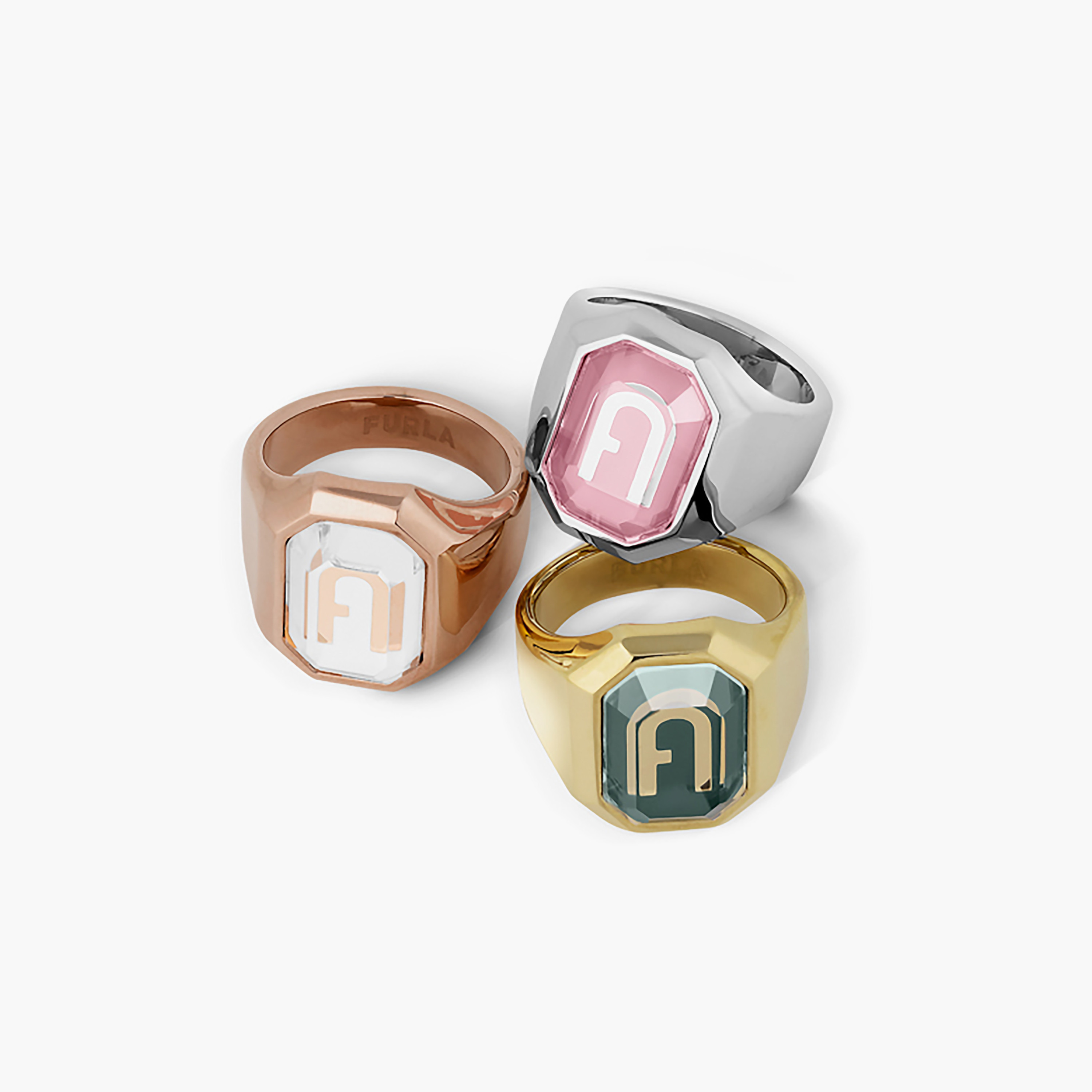 خاتم نسائي من فورلا أوكتاجونال | 52 ملم | FJ0303RT2-women-watchesandjewellery-jewellery-rings-image-2