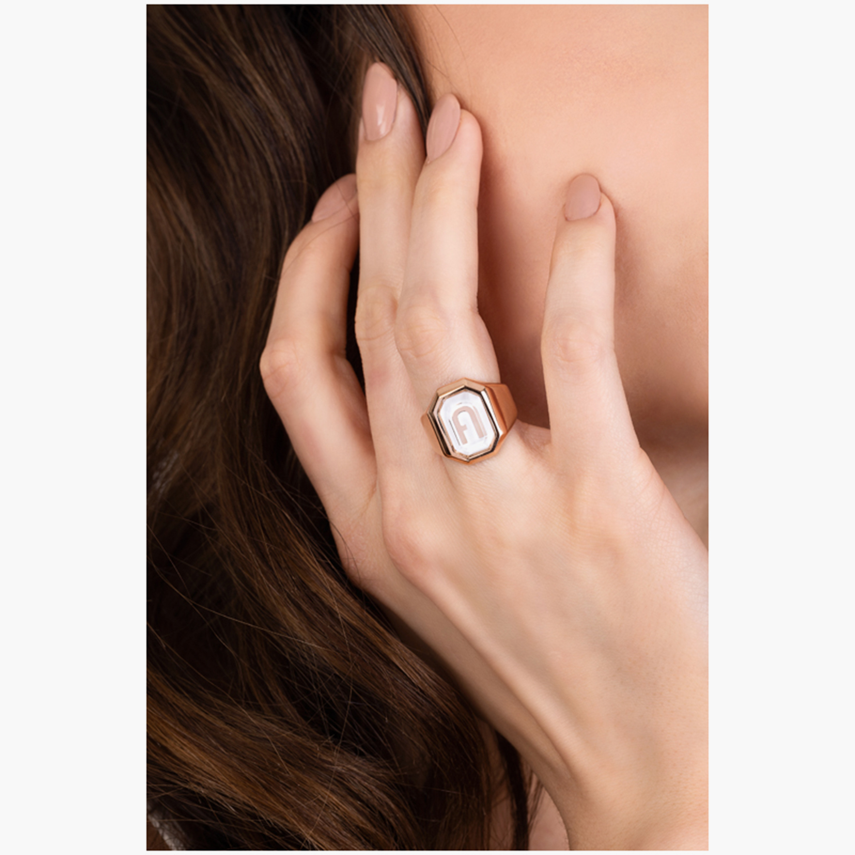 خاتم نسائي من فورلا أوكتاجونال | 52 ملم | FJ0303RT2-women-watchesandjewellery-jewellery-rings-image-3