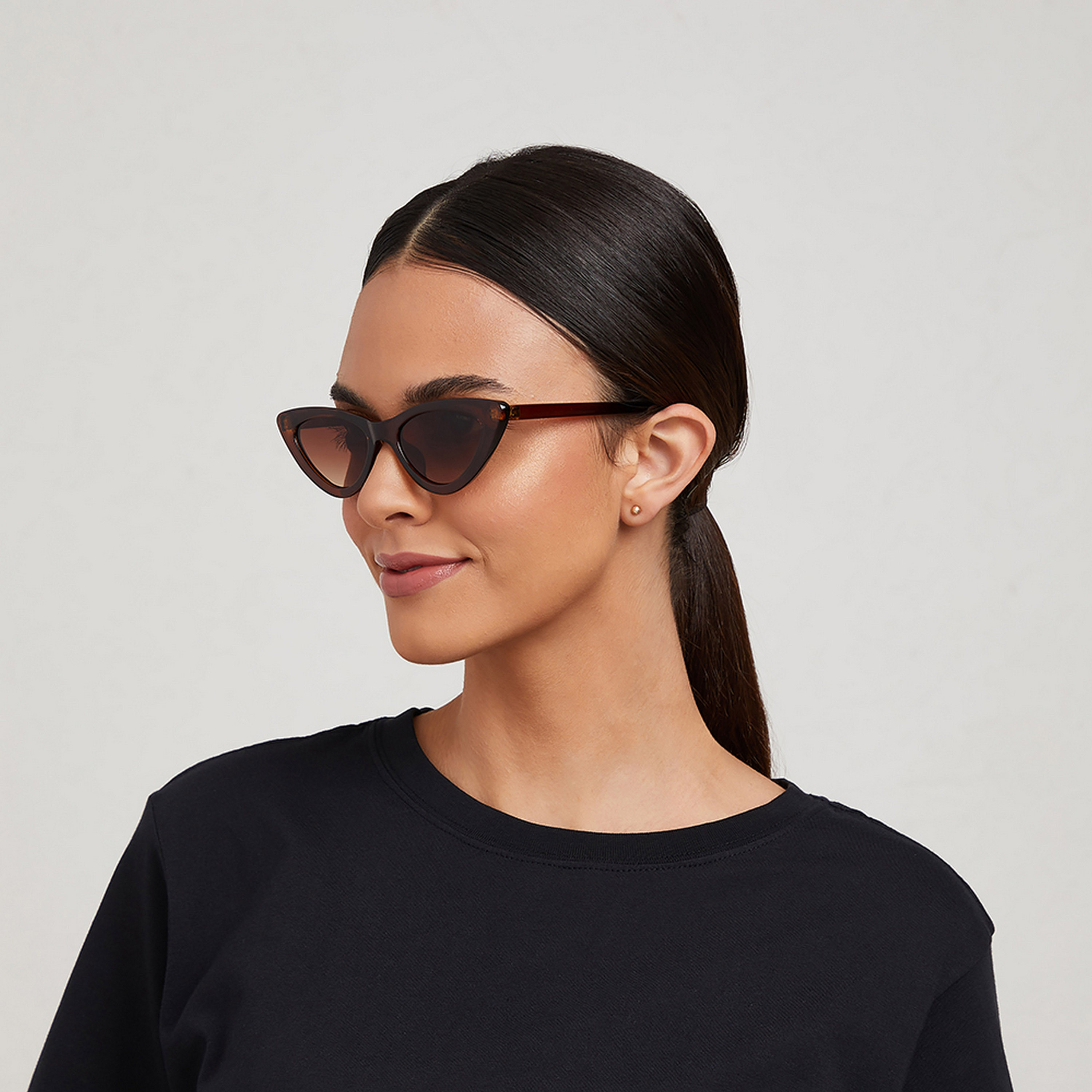 نظارة شمسية وبنية ذات كات آي من بلاك أوت جوين مع 52 مم -women-sunglasses-image-6