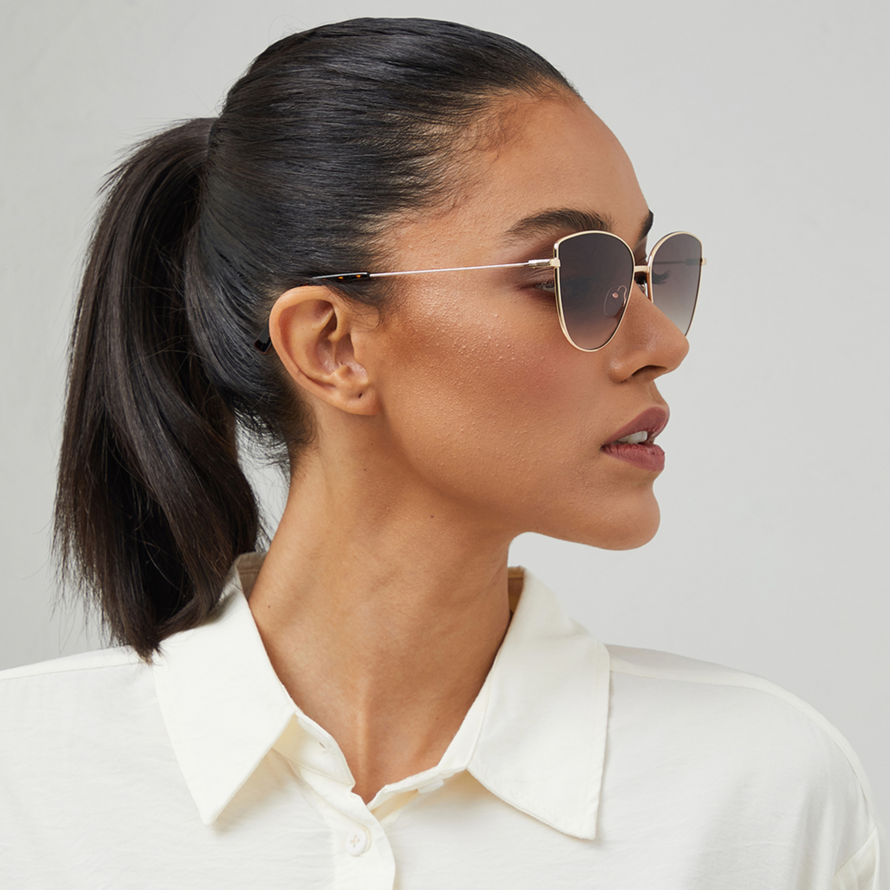 BlackOut CELEB  Brown 59 mm Cat Eye Sunglasses -women-sunglasses-image-5