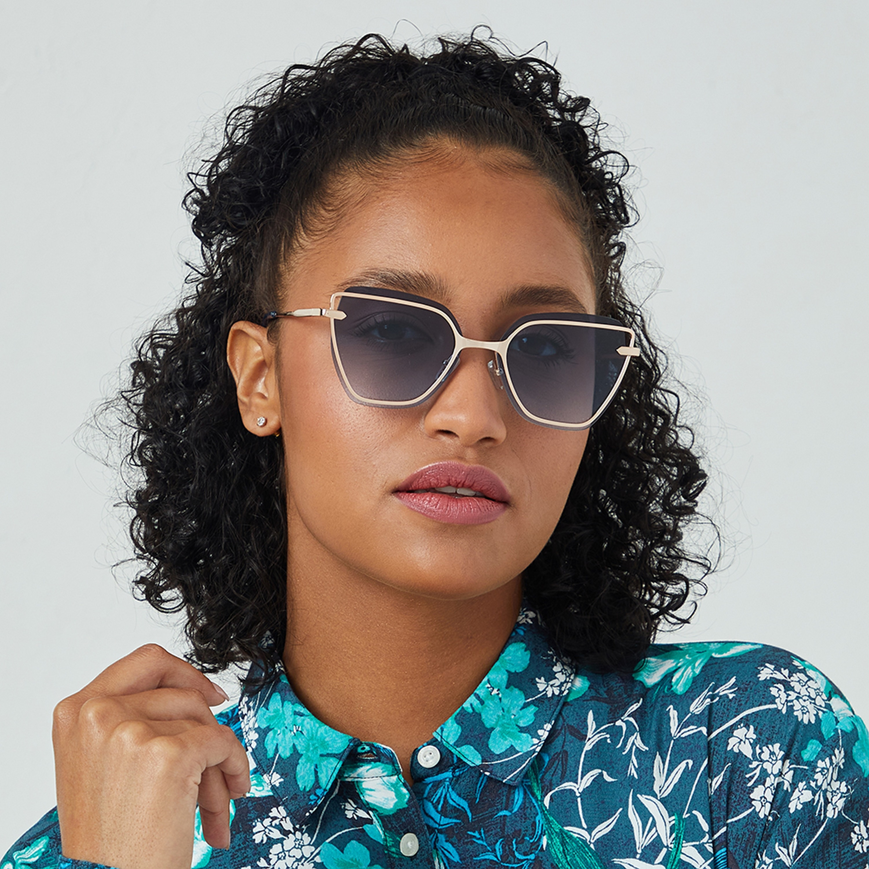 BlackOut STARLIGHT  Blue 57 mm Cat Eye Sunglasses -women-sunglasses-image-4