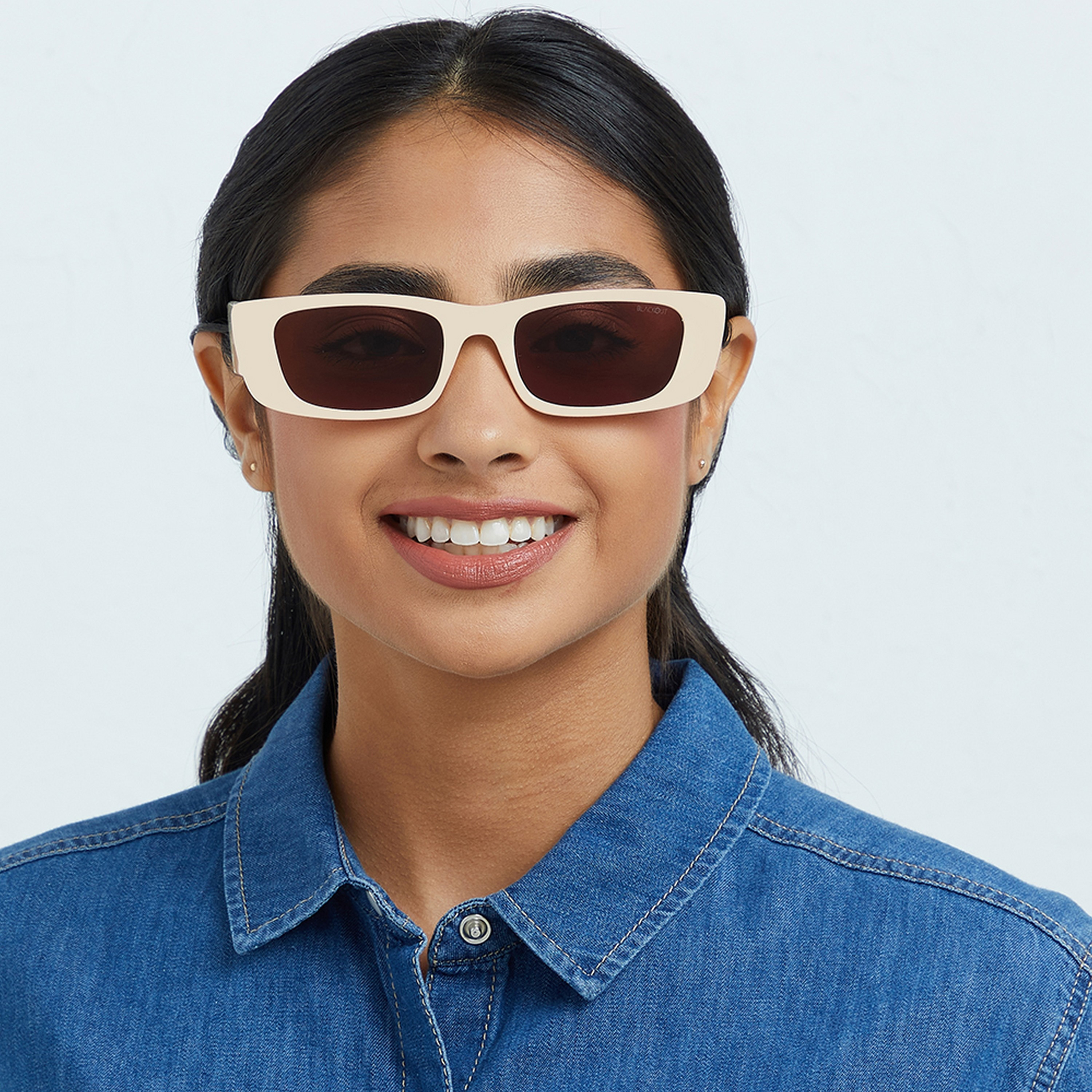 نظارة شمسية مستطيلة وبنية من بلاك أوت مانهاتن مع 52 مم -women-sunglasses-image-5